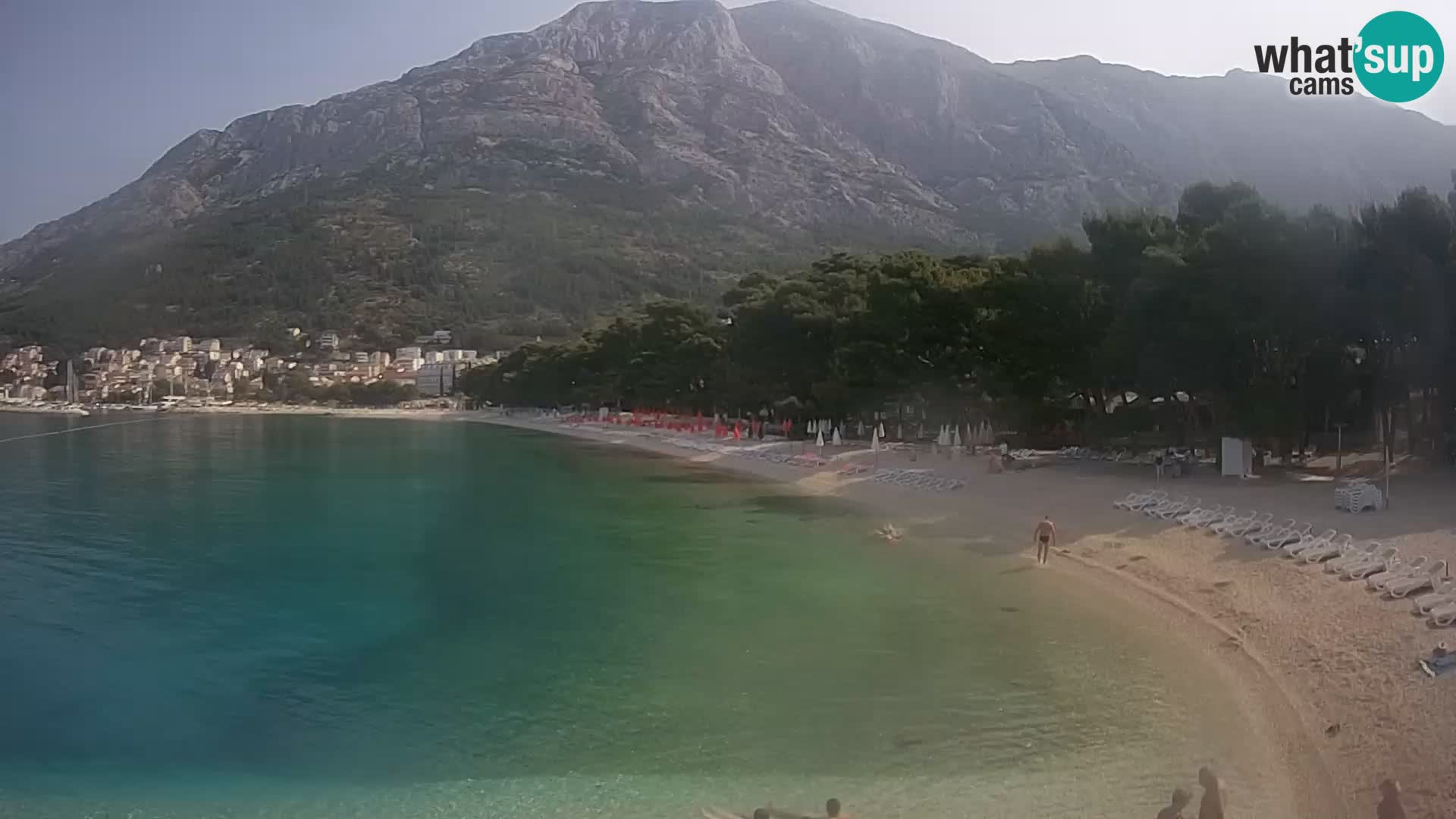Webcam Basca Voda –  Borik, playa Nikolina
