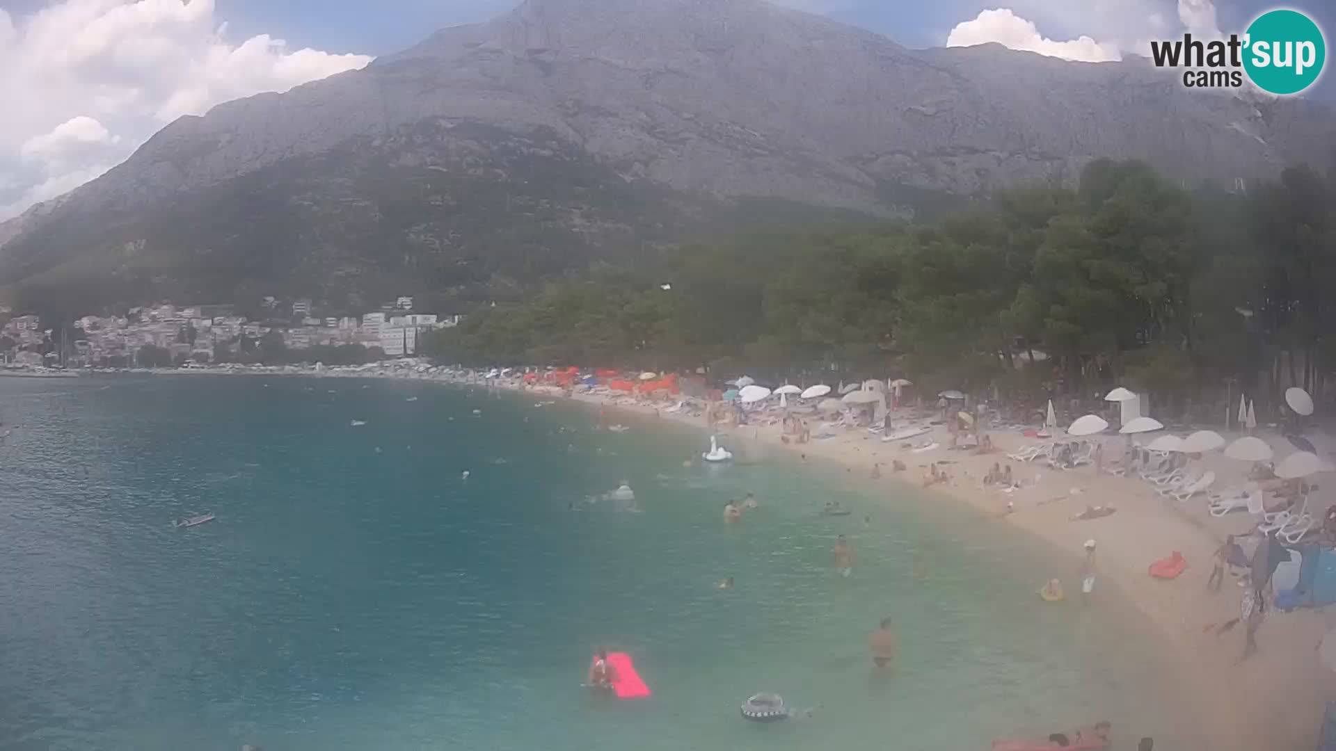 Webcam Baška Voda – Borik, Nikolina Strand