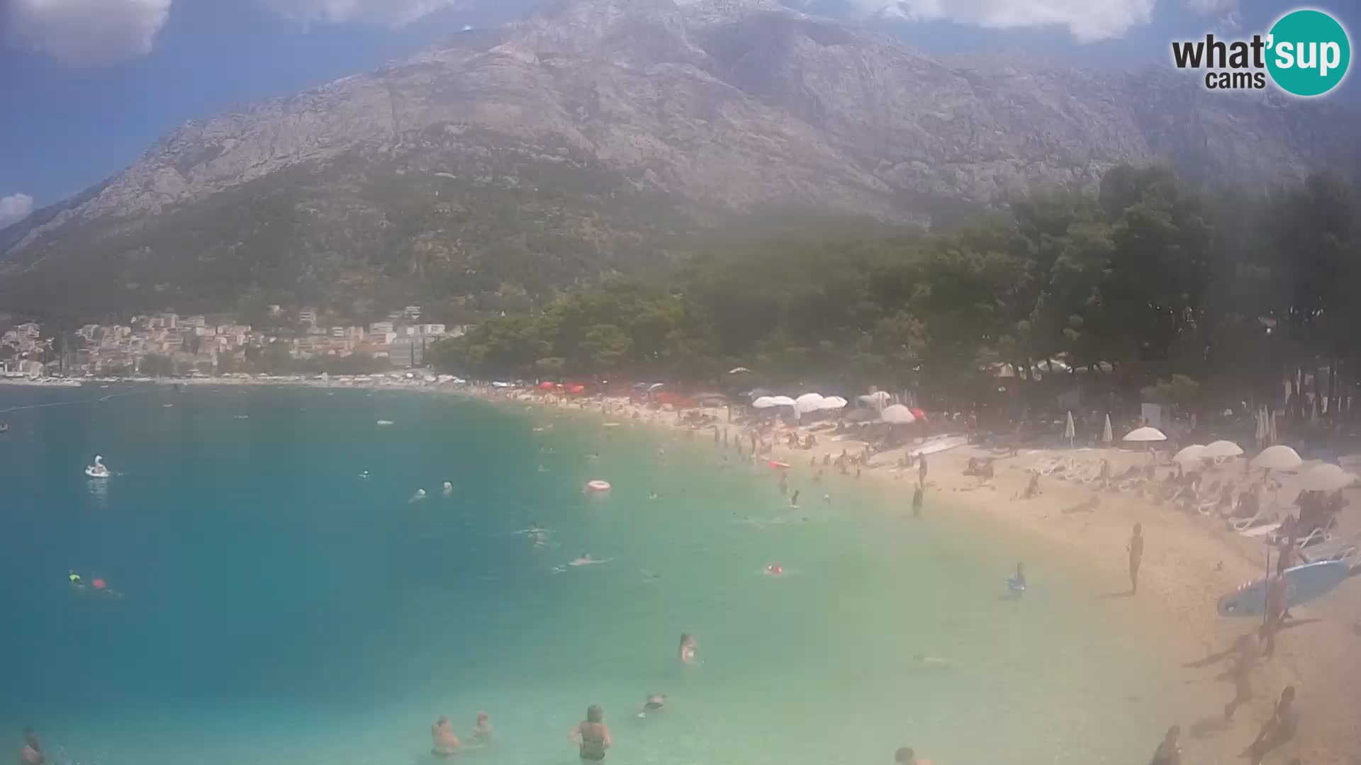 Webcam Live –  Baška Voda – Borik, Nikolina beach