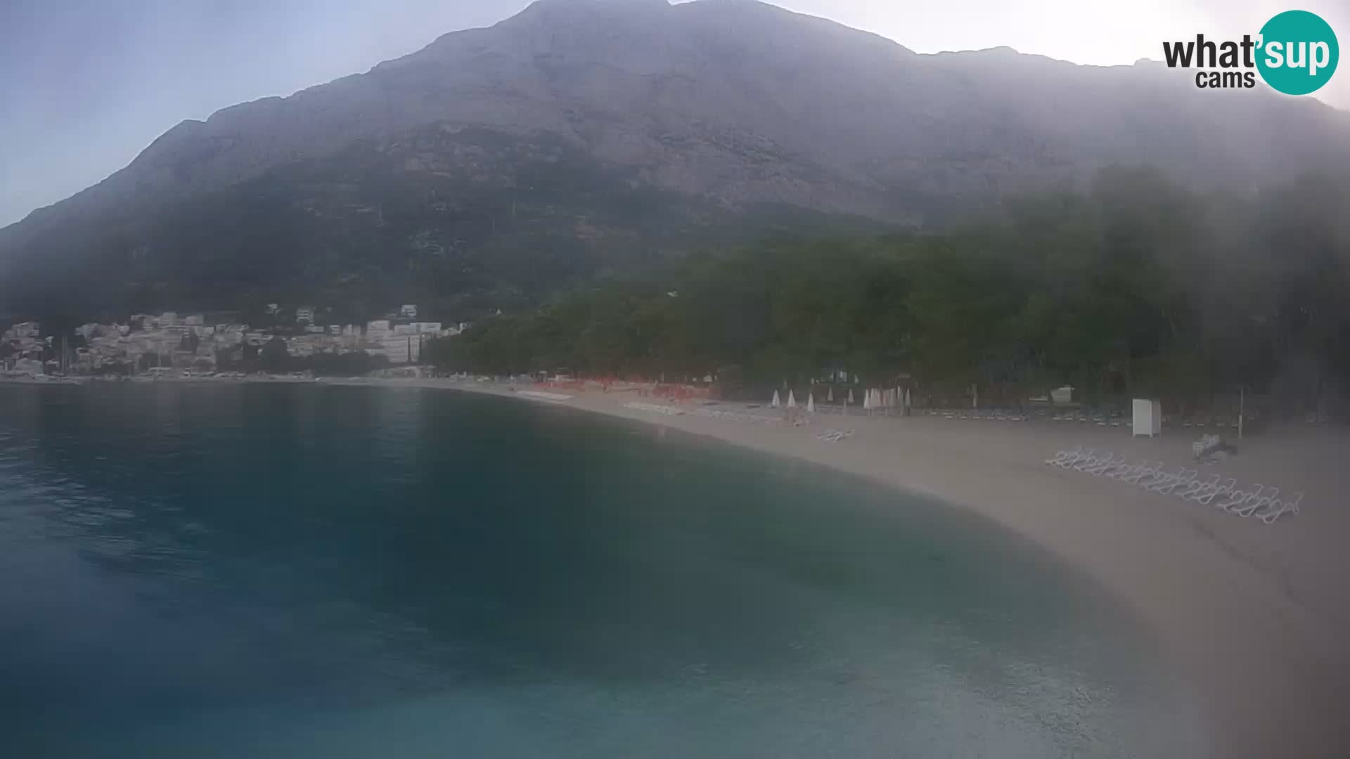 Webcam Basca Voda –  Borik, playa Nikolina