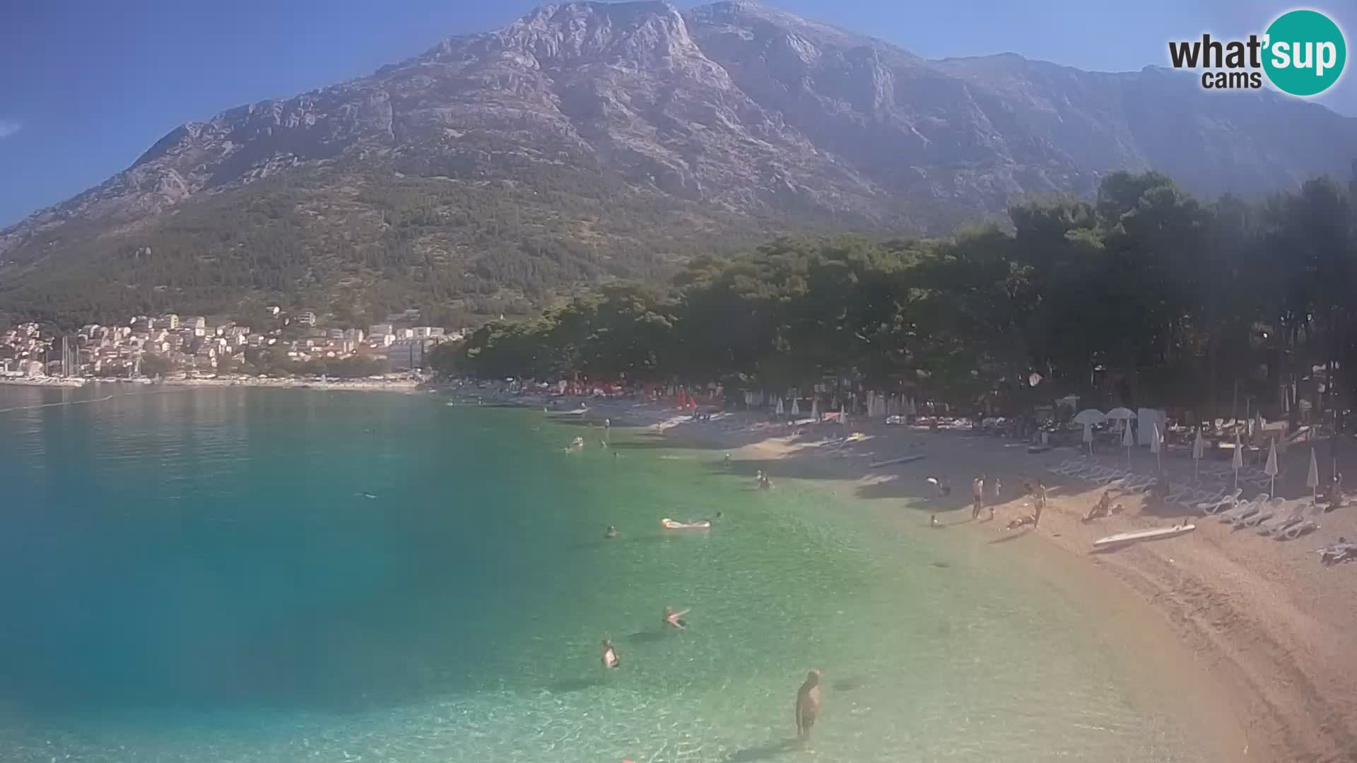 Webcam Basca Voda –  Borik, playa Nikolina