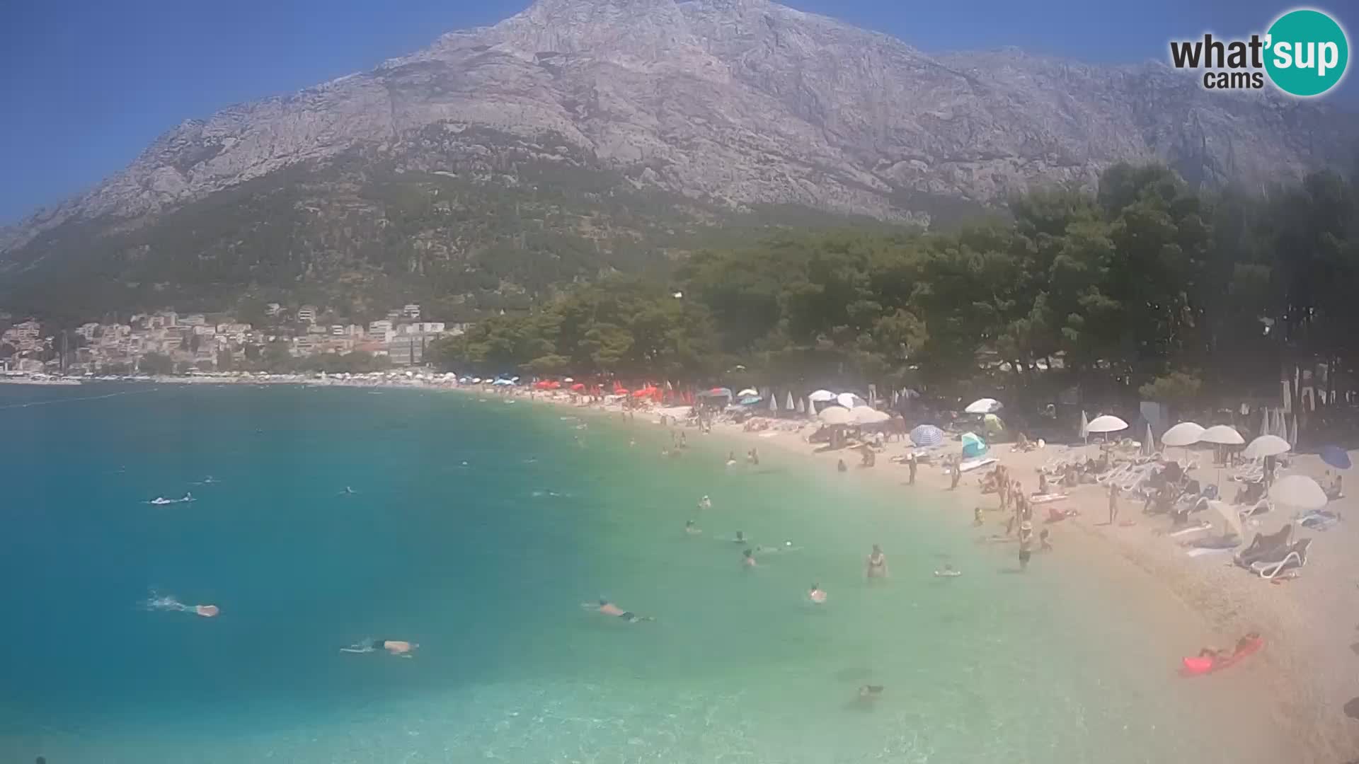 Webcam Live –  Baška Voda – Borik, Nikolina beach