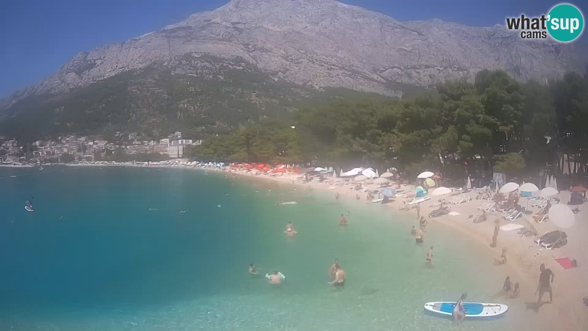 Webcam Live –  Baška Voda – Borik, Nikolina beach
