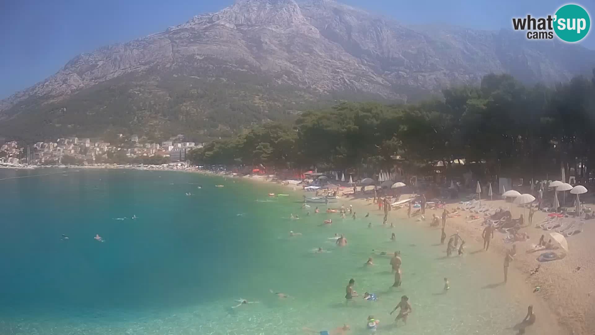 Webcam Live –  Baška Voda – Borik, Nikolina beach