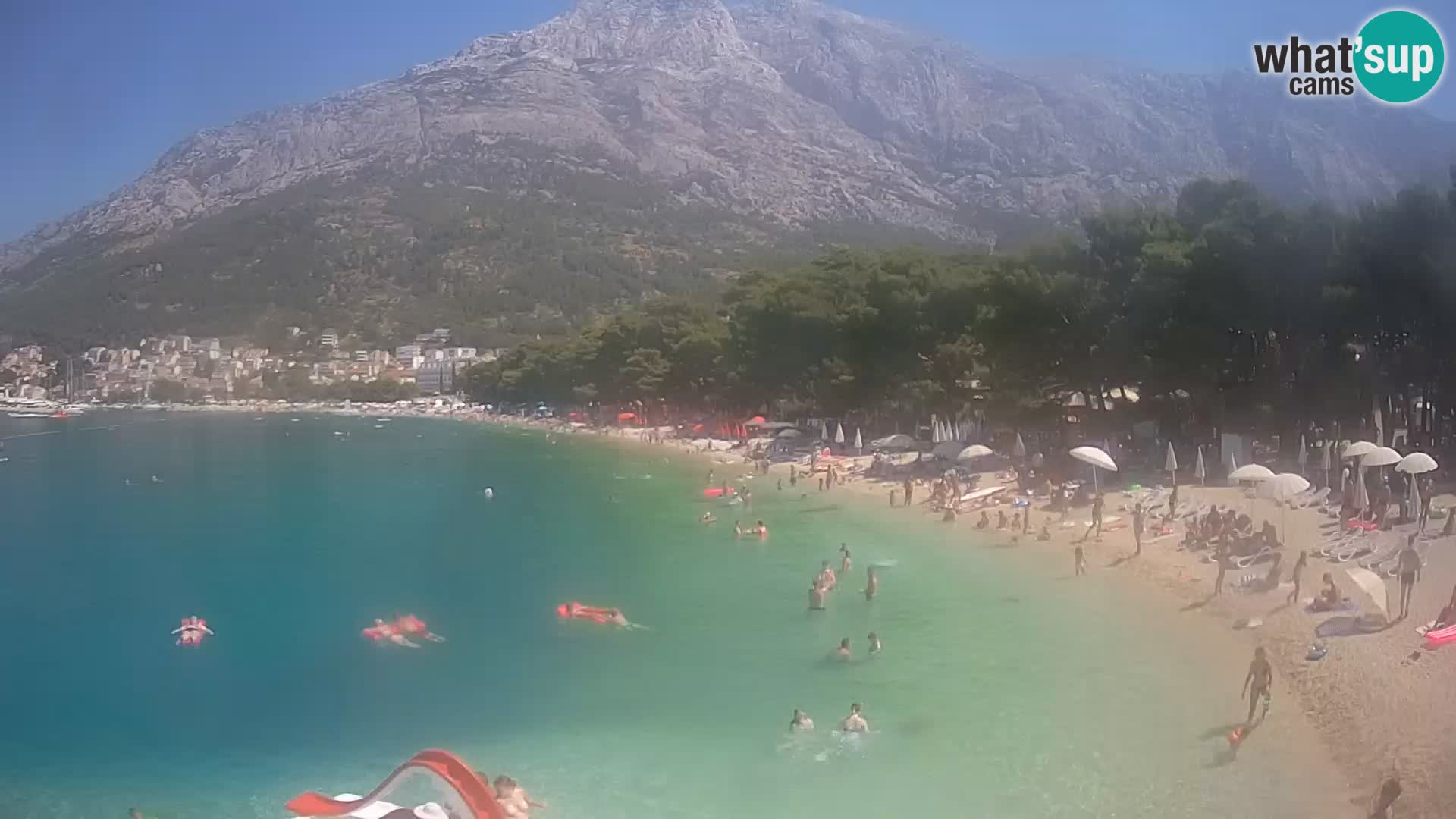 Webcam Baška Voda – Borik, Nikolina Strand