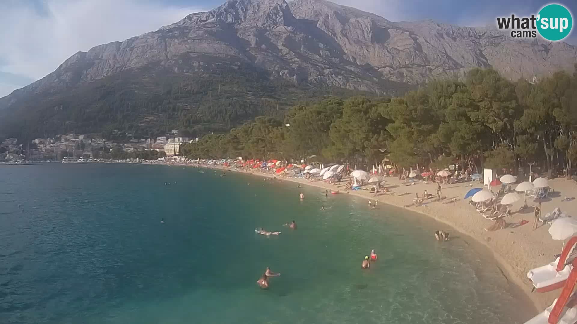 Webcam Basca Voda –  Borik, playa Nikolina