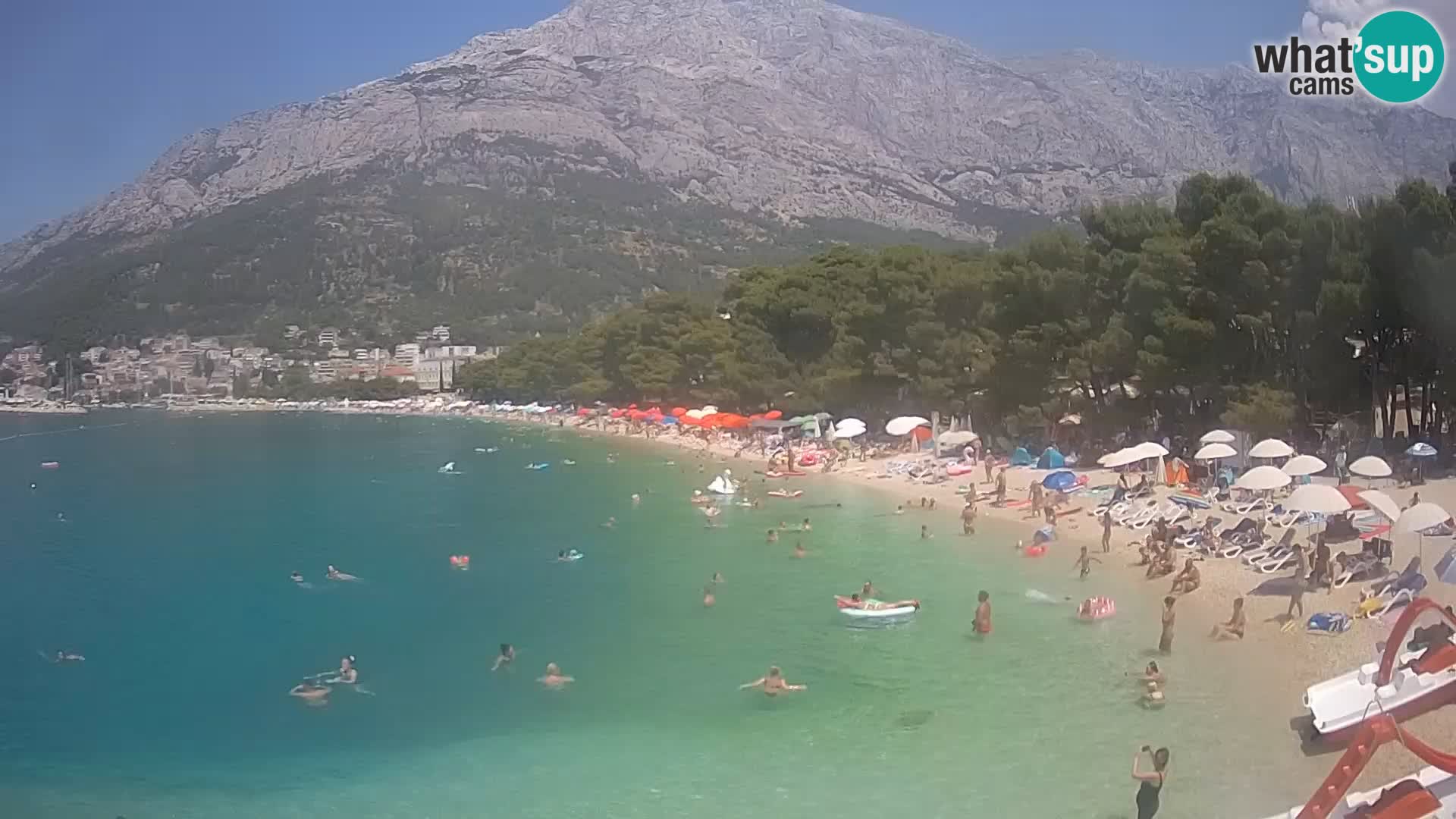 Webcam Live –  Baška Voda – Borik, Nikolina beach