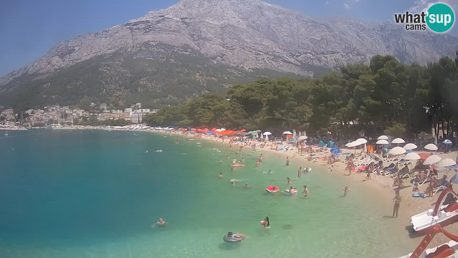 Webcam Live –  Baška Voda – Borik, Nikolina beach