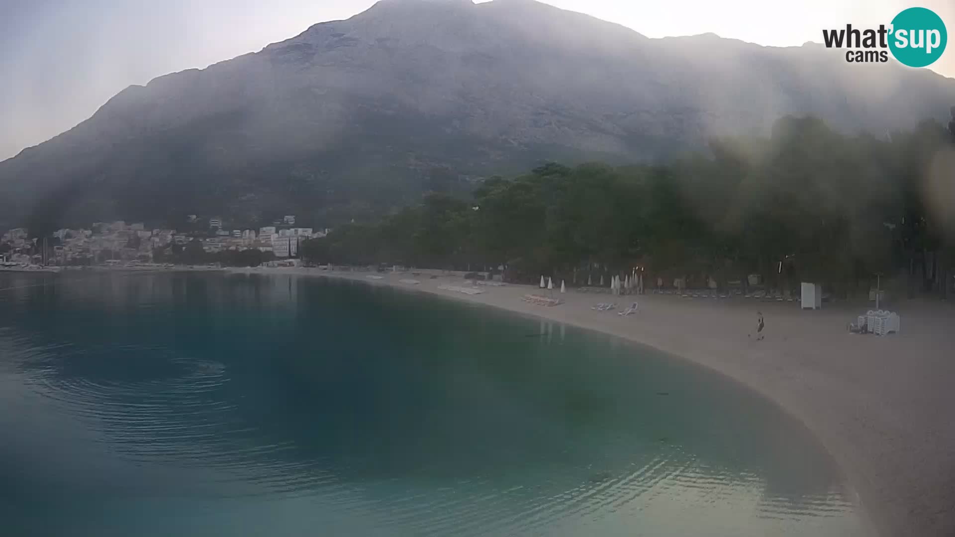 Webcam Baška Voda – Borik, plage Nikolina