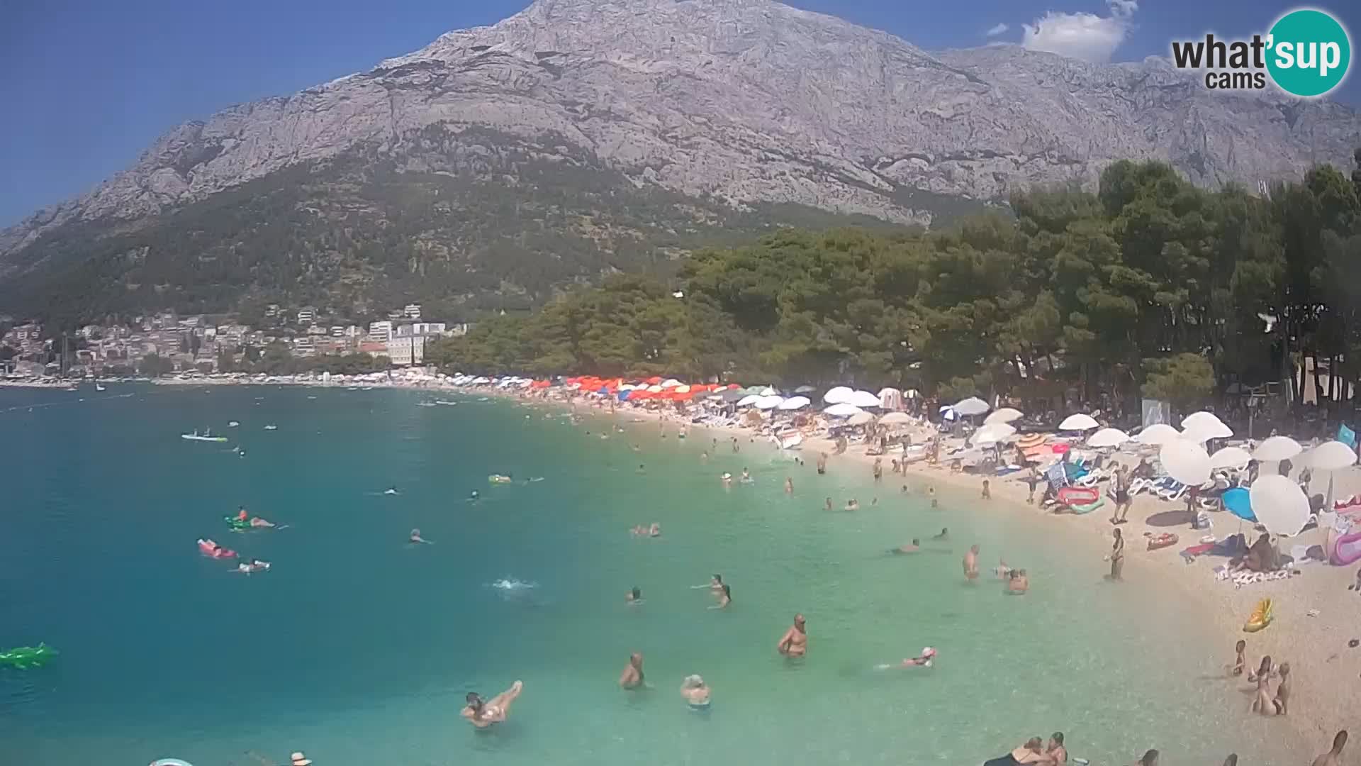 Webcam Live –  Baška Voda – Borik, Nikolina beach