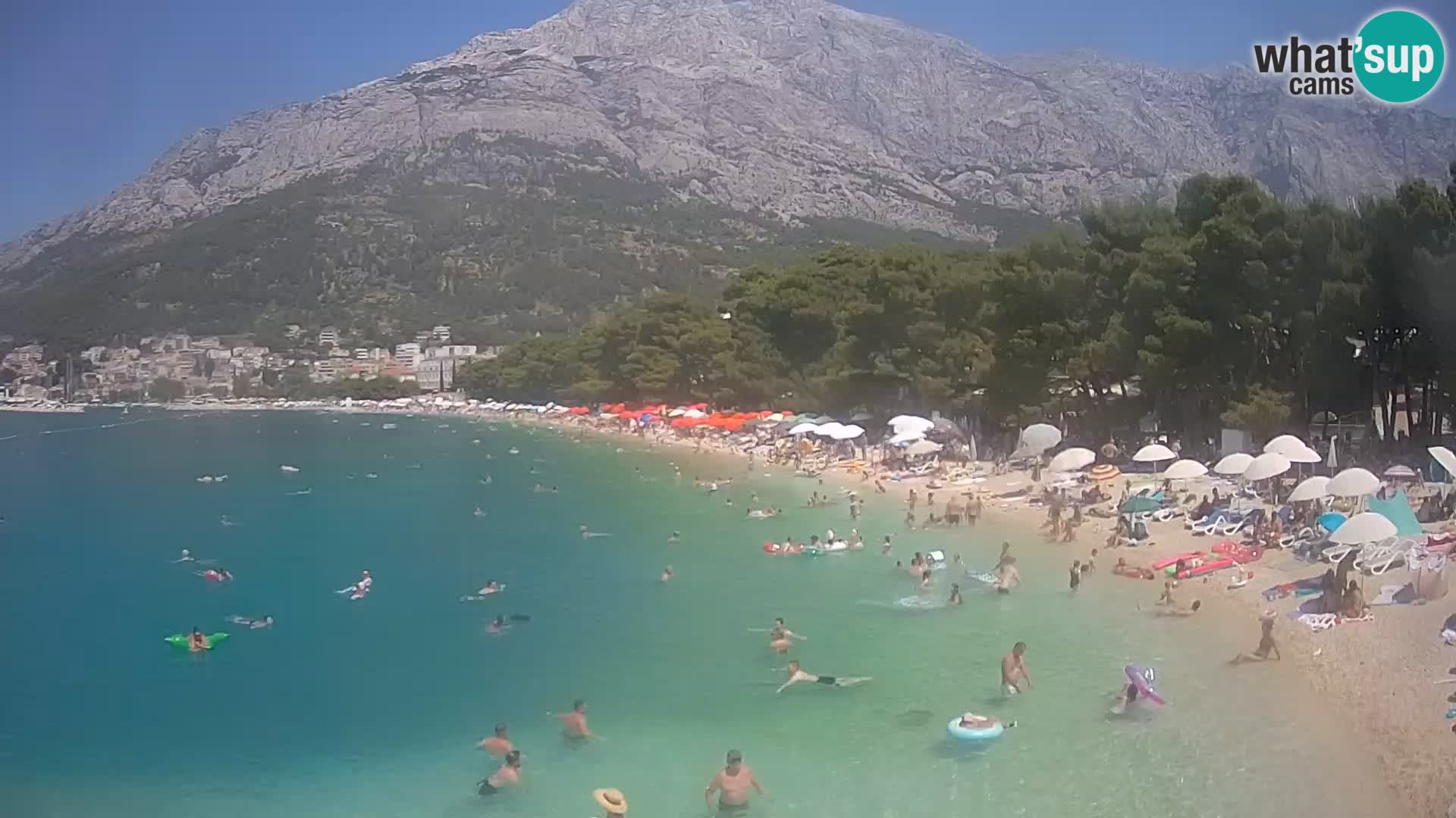 Webcam Live –  Baška Voda – Borik, Nikolina beach