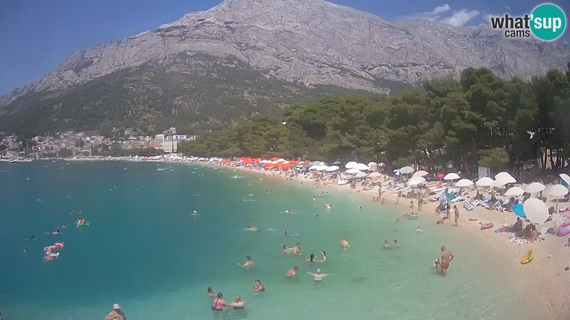 Webcam Baška Voda – Borik, Nikolina Strand