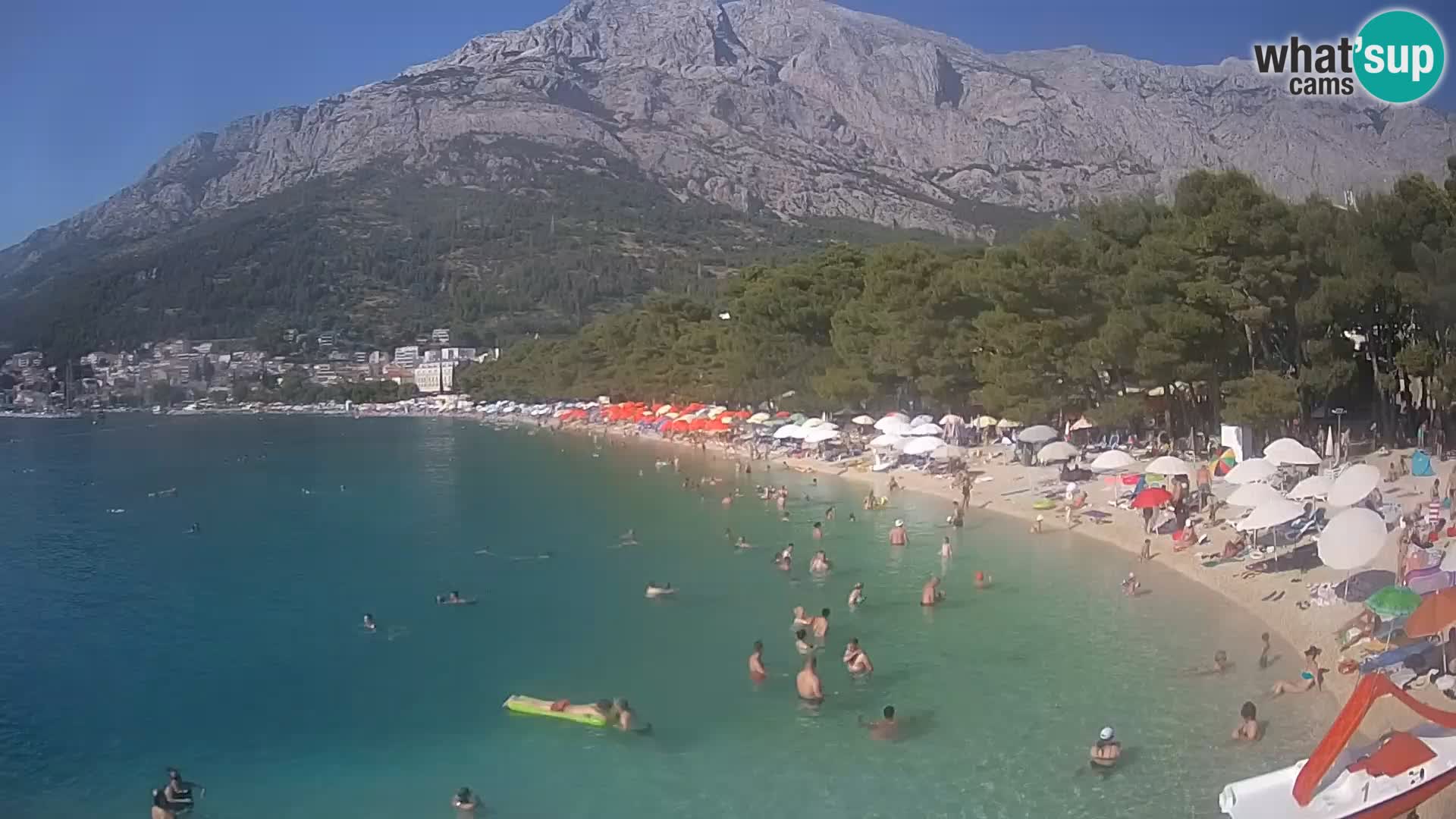 Webcam Live –  Baška Voda – Borik, Nikolina beach