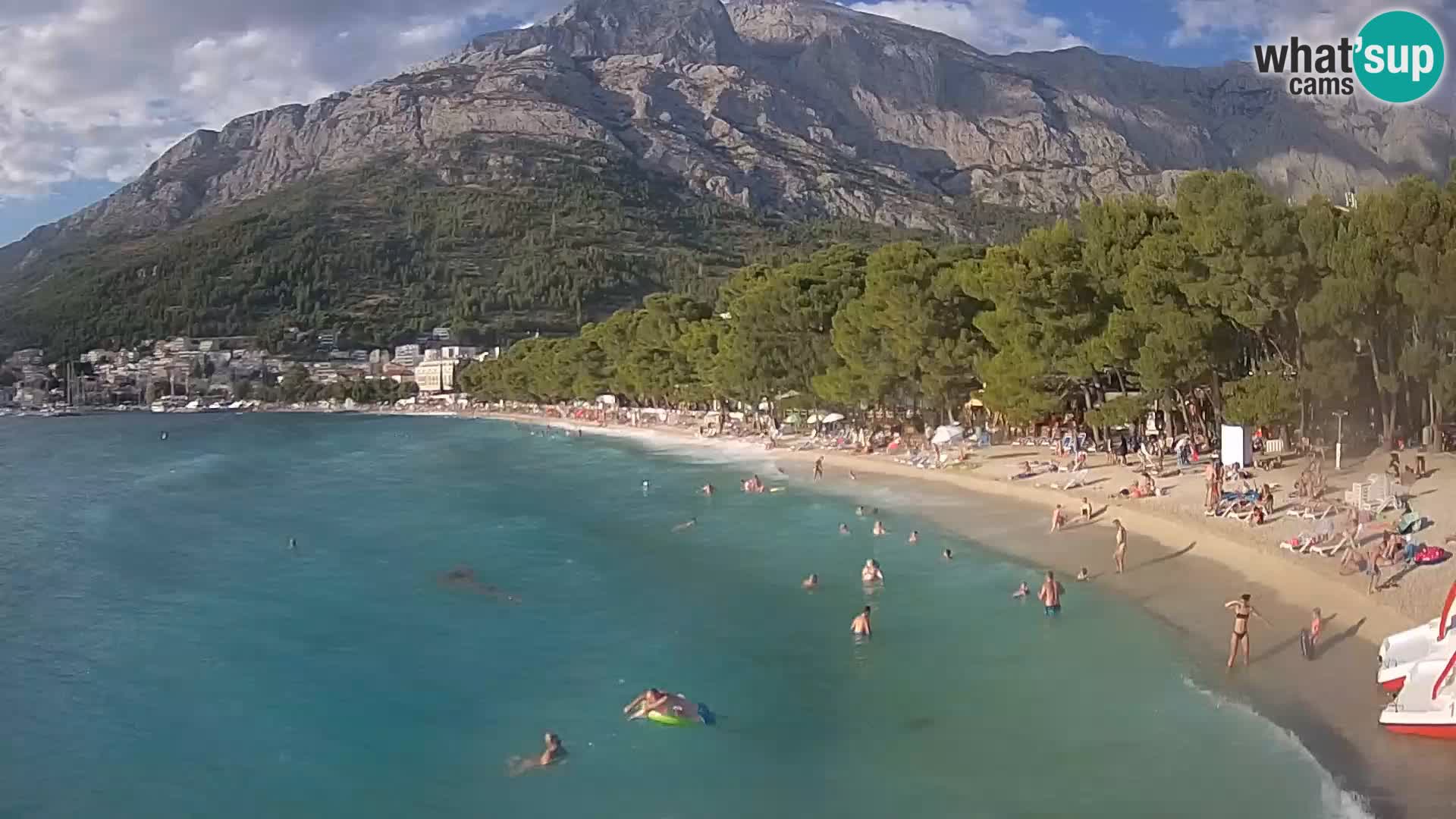 Webcam Baška Voda – Borik, plage Nikolina