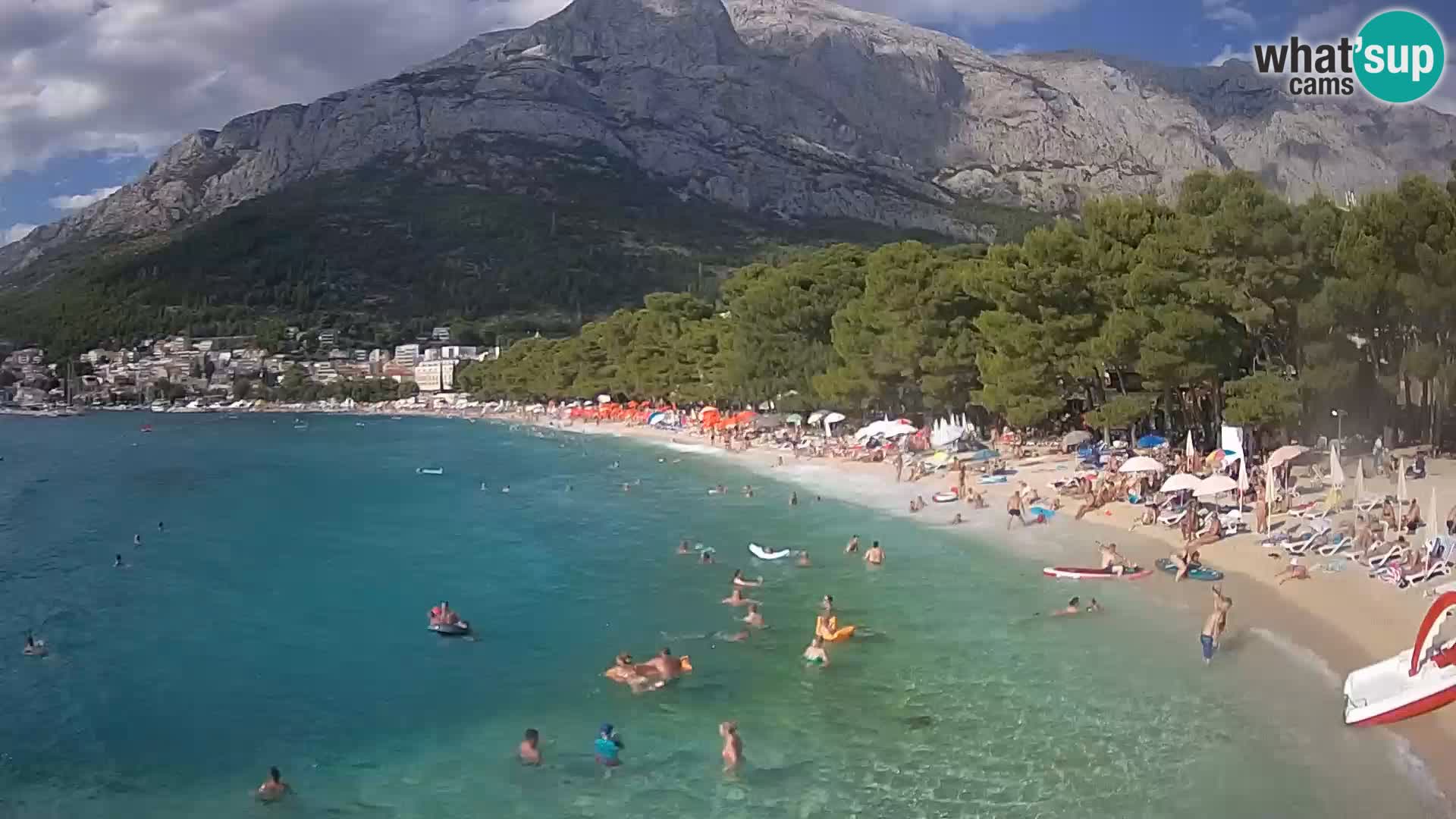 Webcam Live –  Baška Voda – Borik, Nikolina beach