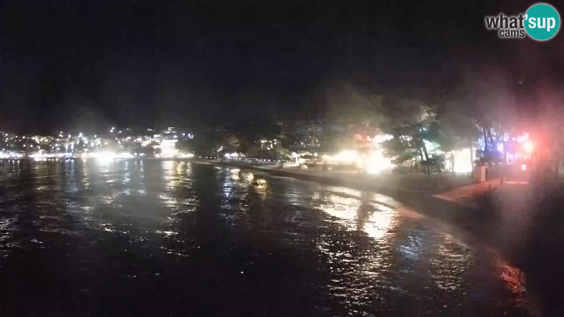 Spletna kamera – Baška Voda – Borik, pogled na plažo Nikolina