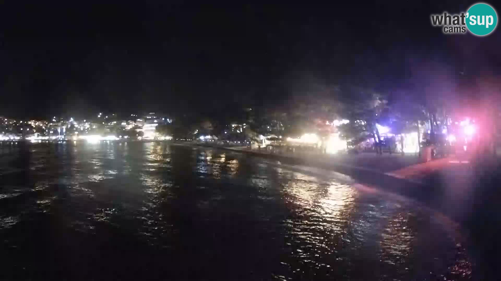 Web kamera – Baška Voda – Borik, pogled na plažu Nikolina