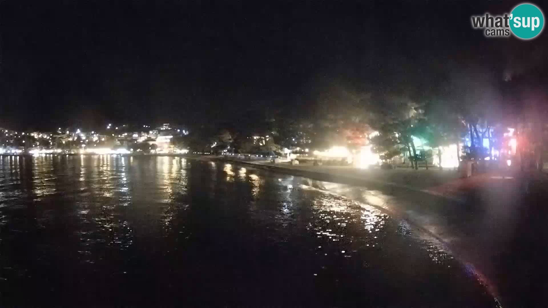 Web kamera – Baška Voda – Borik, pogled na plažu Nikolina