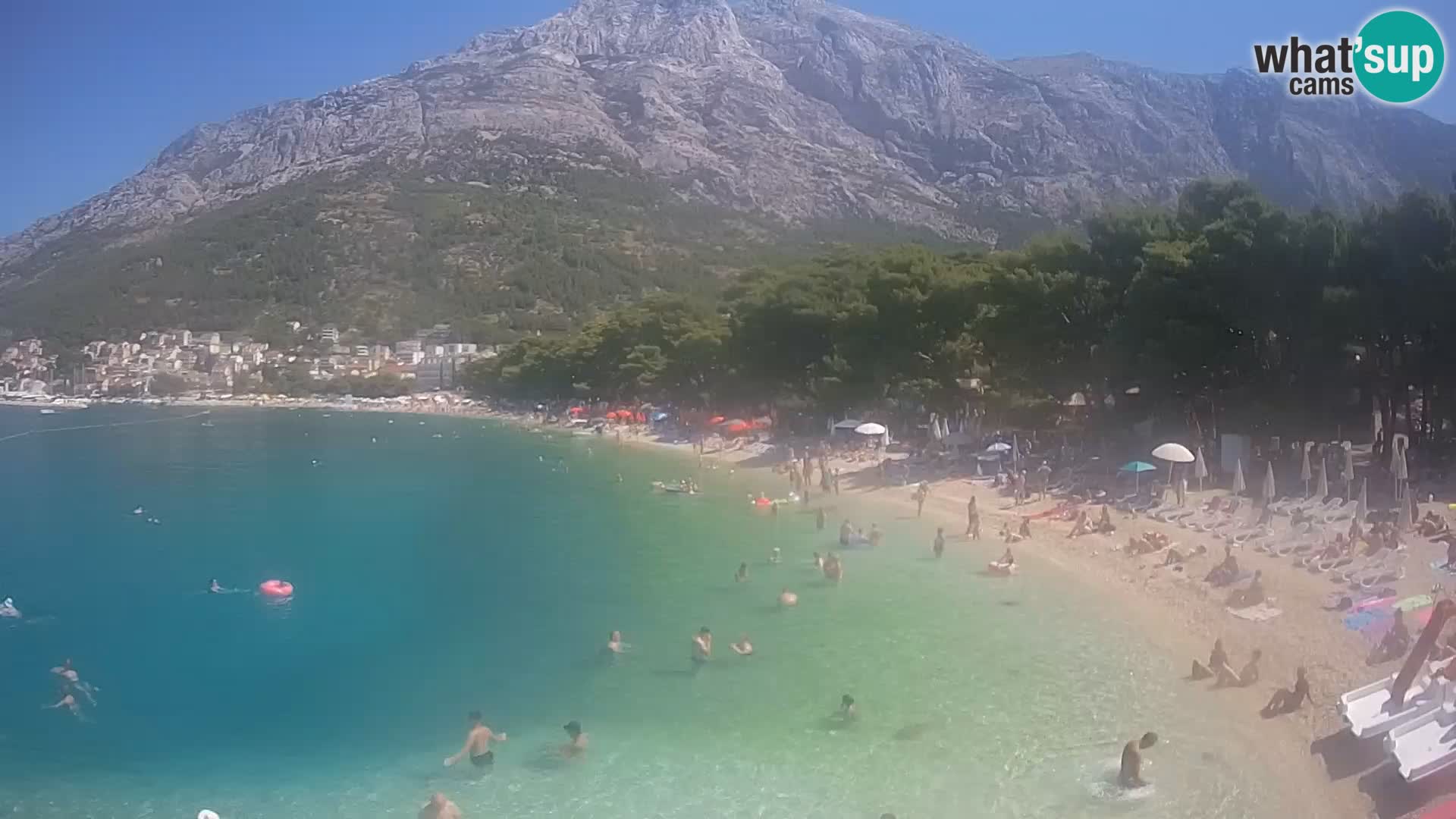 Webcam Live –  Baška Voda – Borik, Nikolina beach
