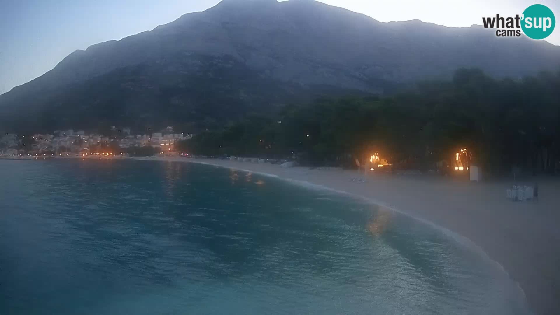 Webcam Baška Voda – Borik, plage Nikolina