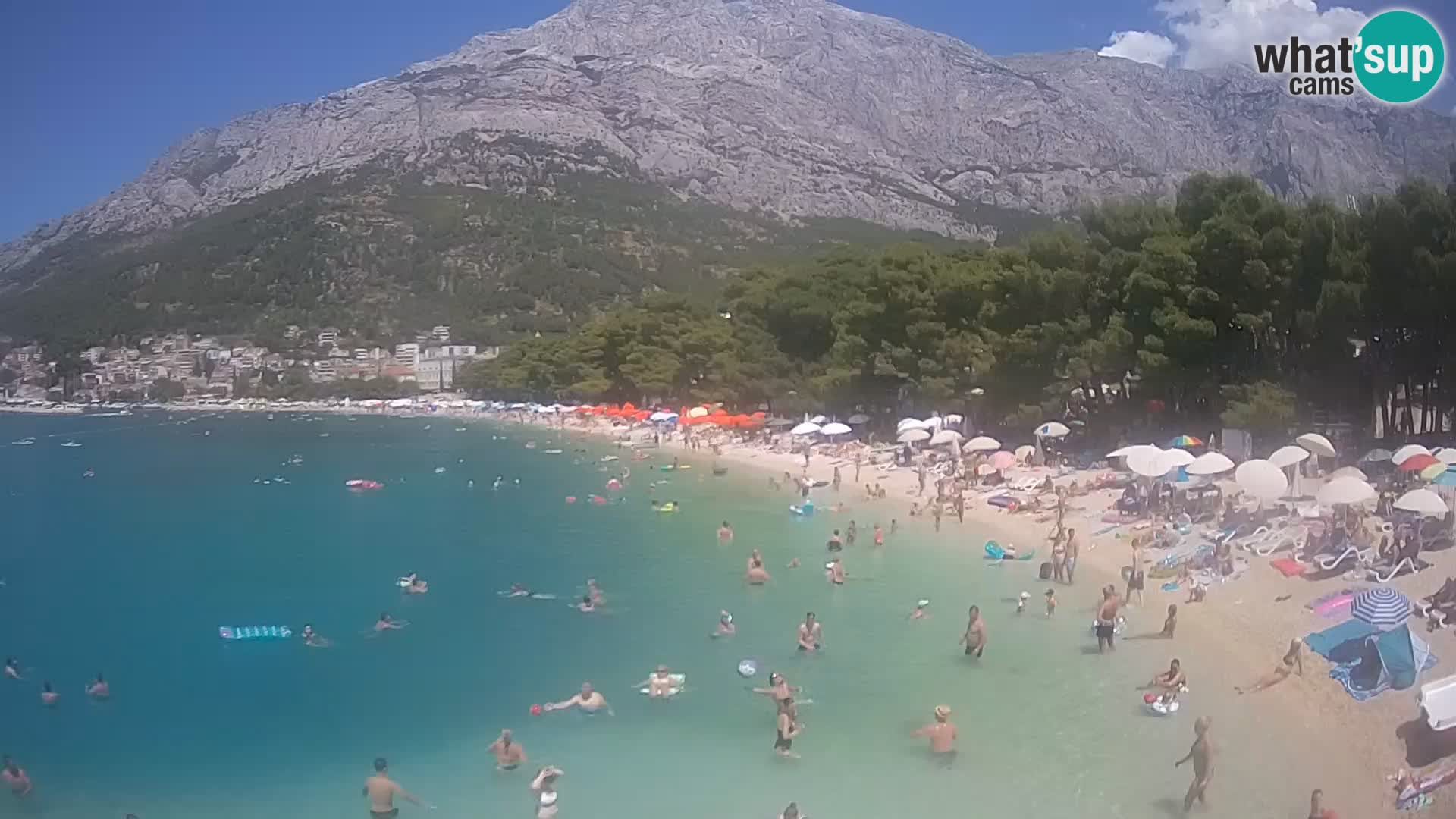 Webcam Live –  Baška Voda – Borik, Nikolina beach