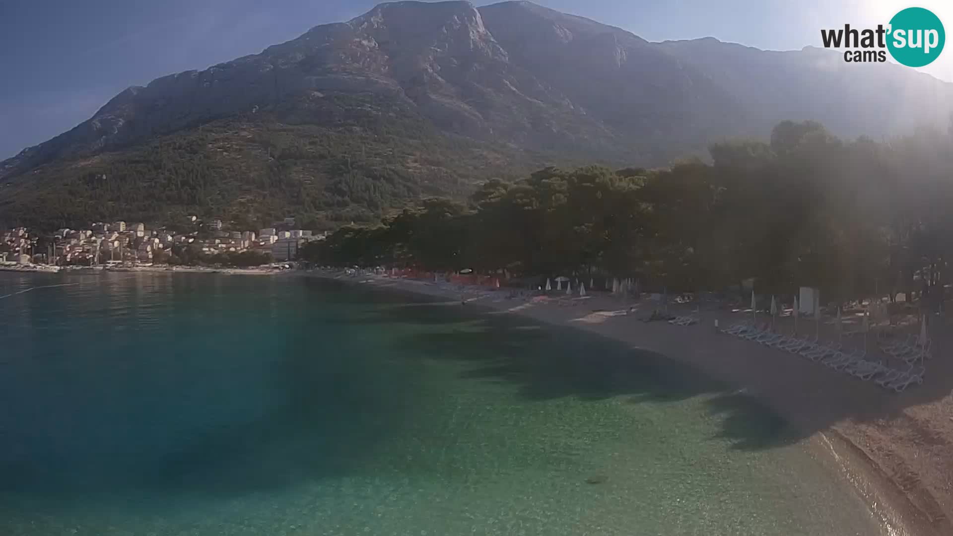 Webcam Basca Voda –  Borik, playa Nikolina
