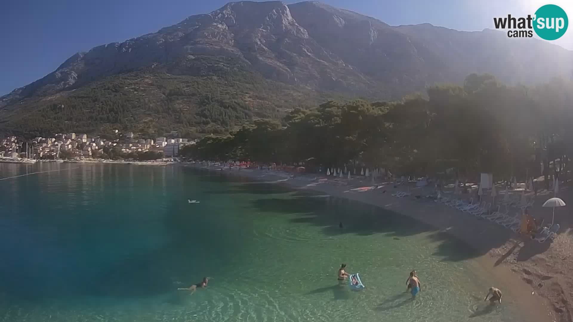 Webcam Baška Voda – Borik, plage Nikolina