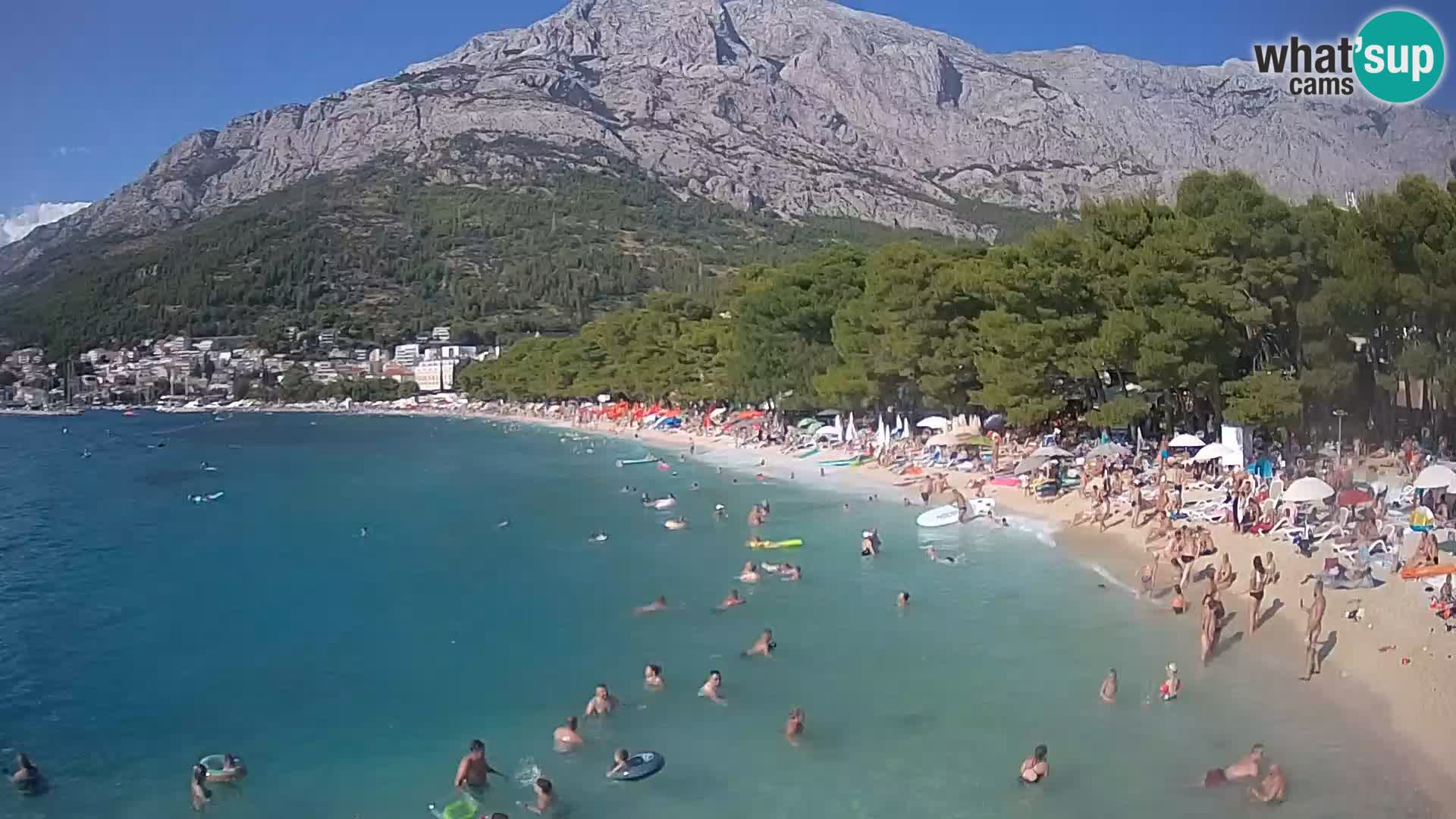 Webcam Baška Voda – Borik, plage Nikolina
