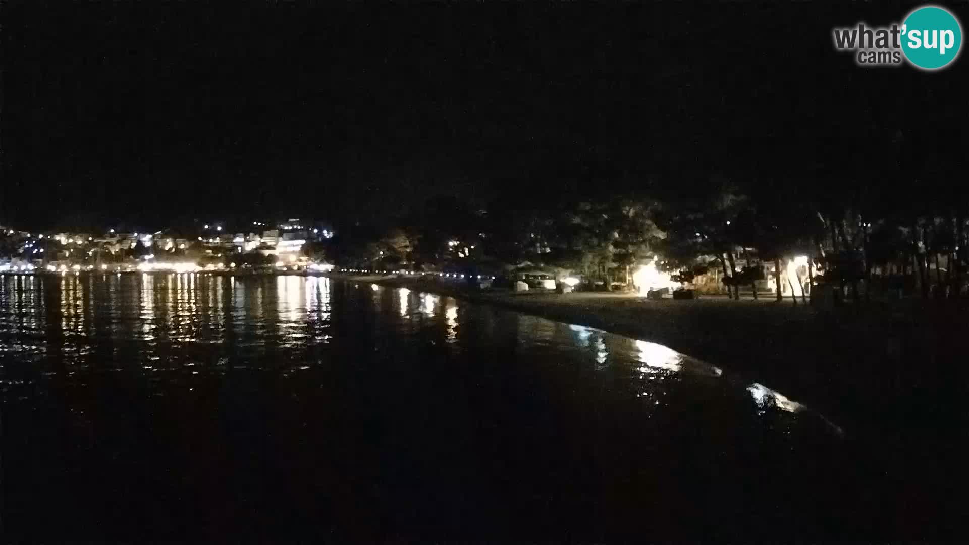 Spletna kamera – Baška Voda – Borik, pogled na plažo Nikolina