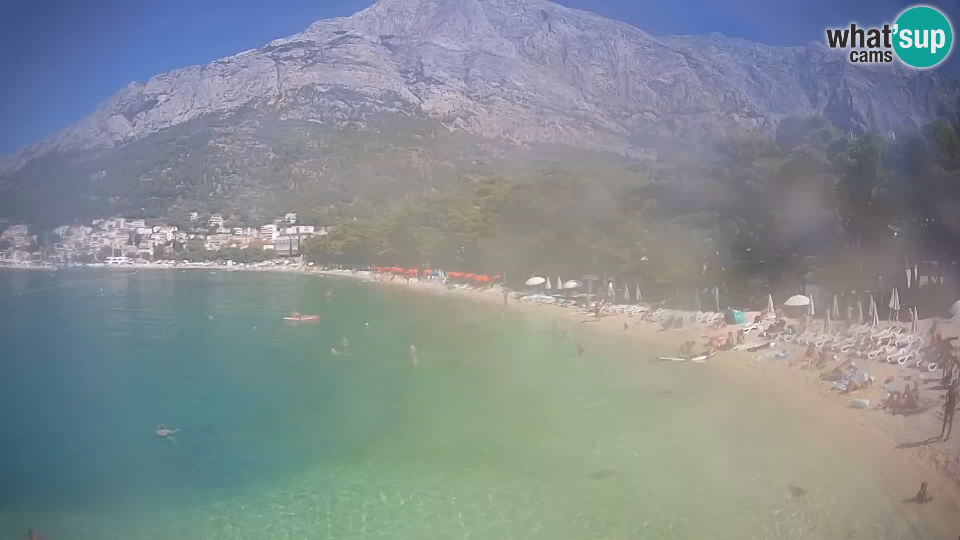 Webcam Baška Voda – Borik, plage Nikolina