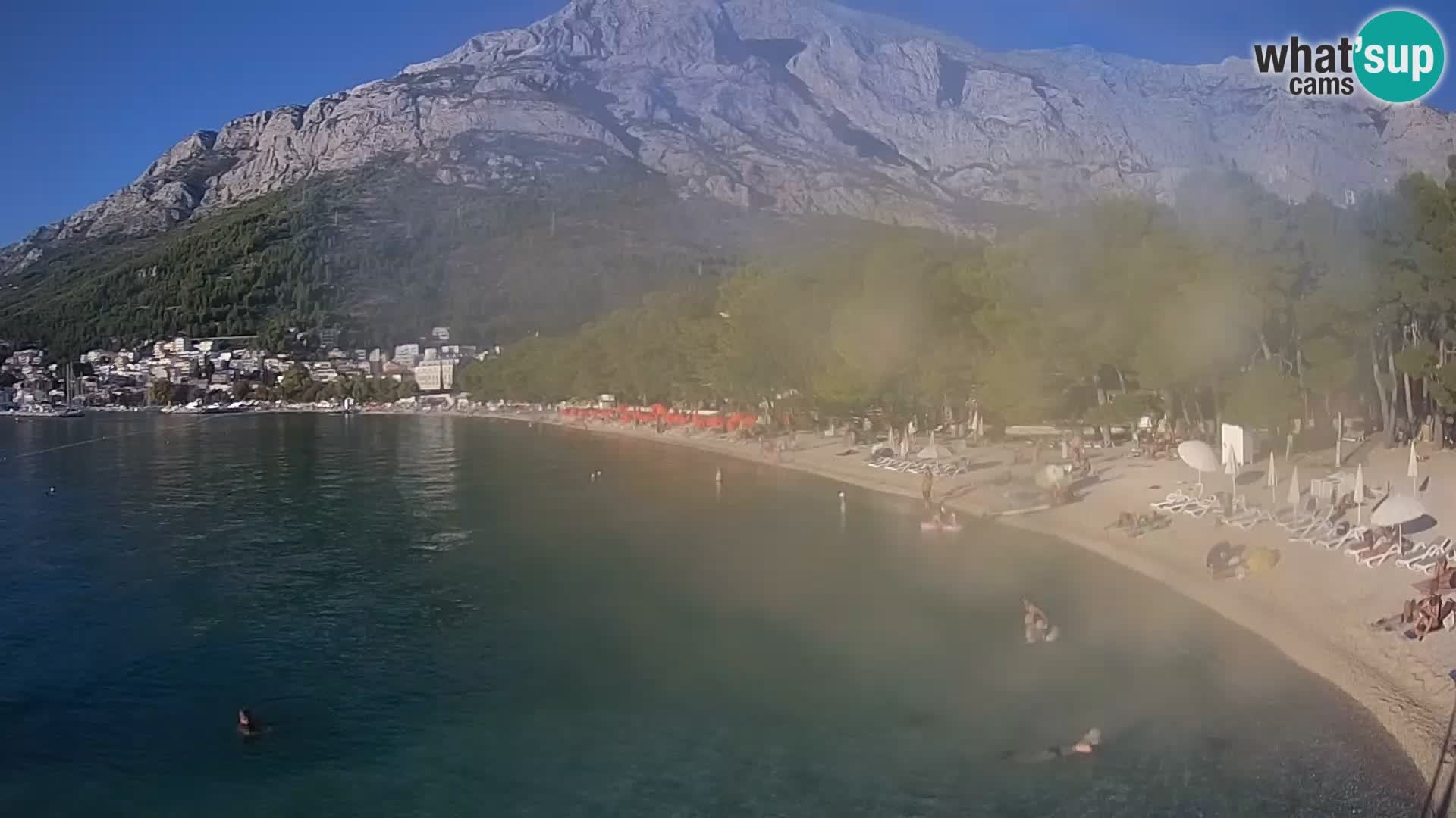 Webcam Basca Voda –  Borik, playa Nikolina