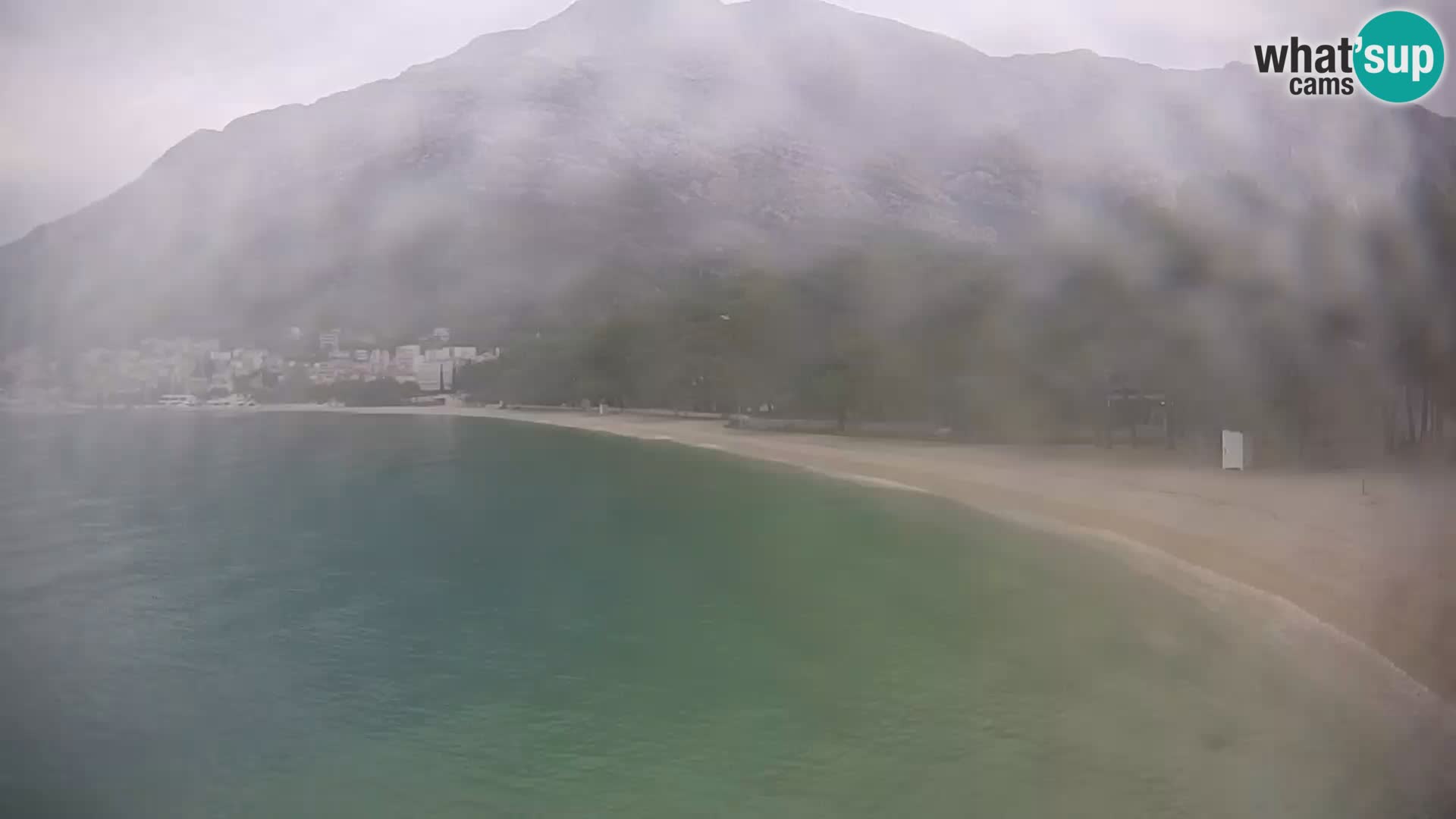 Webcam Basca Voda –  Borik, playa Nikolina