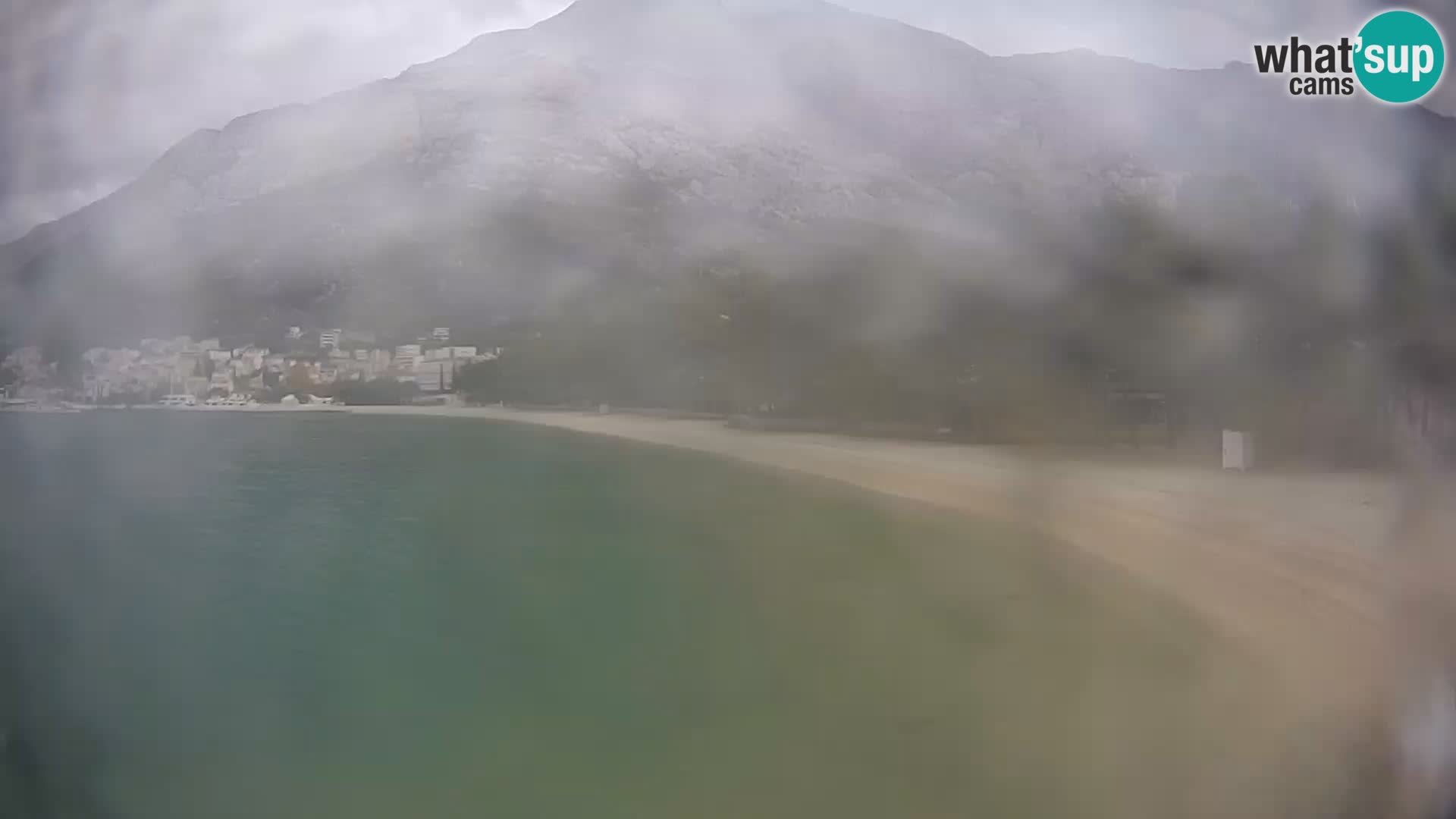 Webcam Live – Baška Voda – Borik, spiaggia Nikolina
