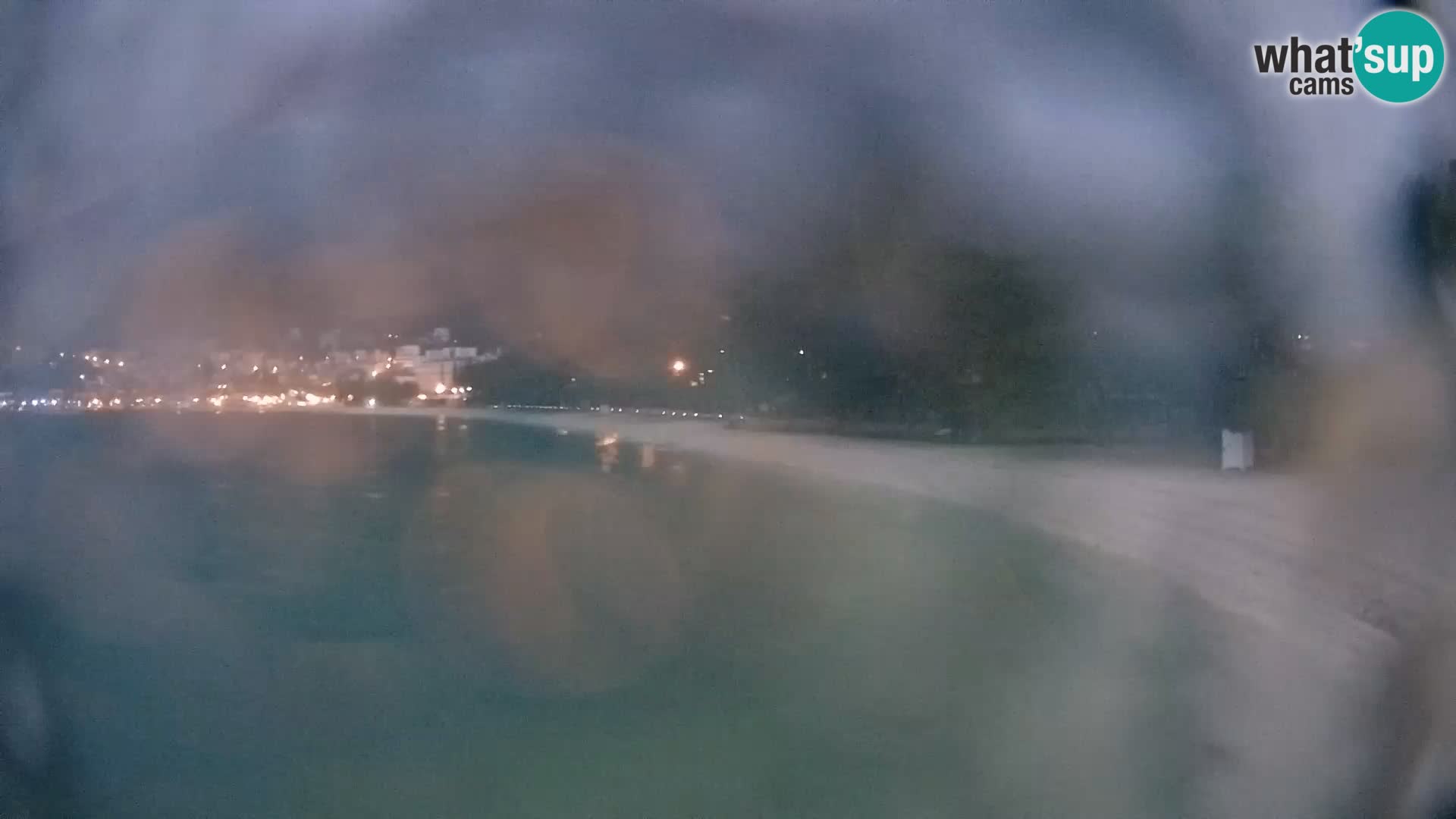 Web kamera – Baška Voda – Borik, pogled na plažu Nikolina