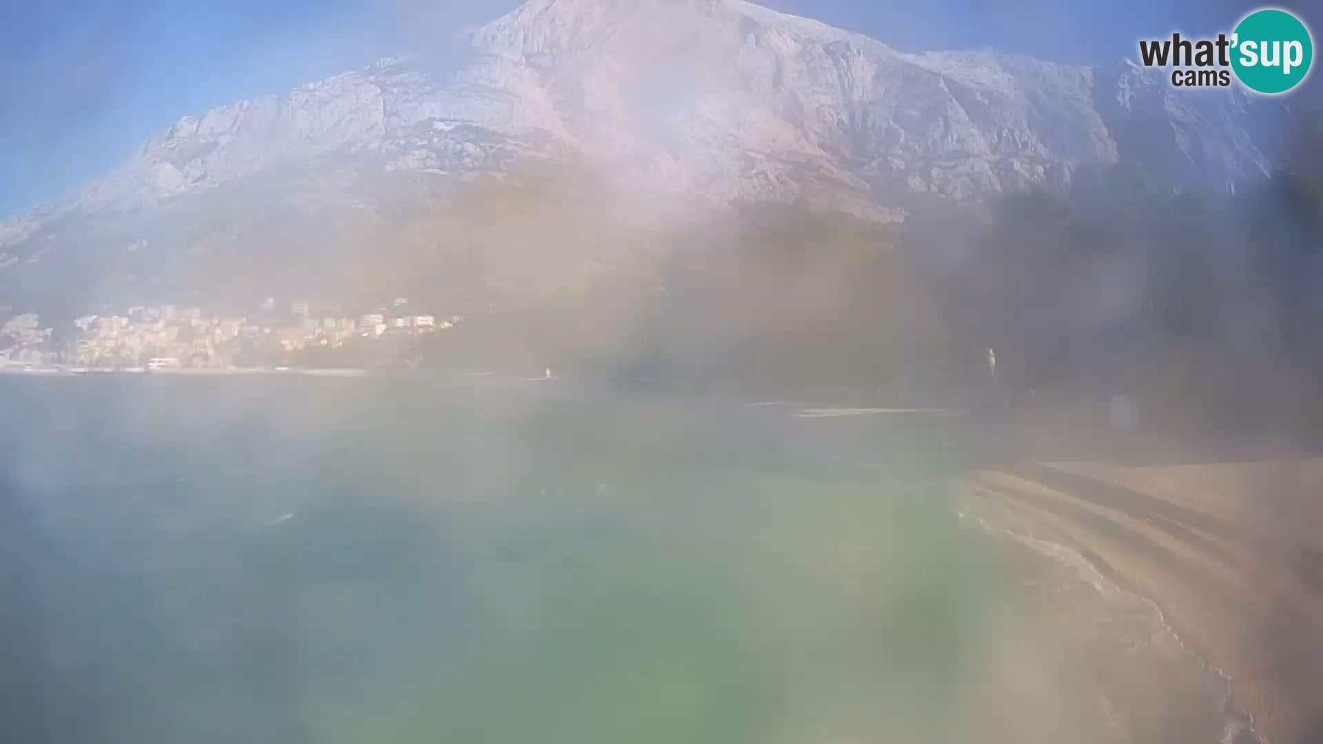Webcam Live – Baška Voda – Borik, spiaggia Nikolina