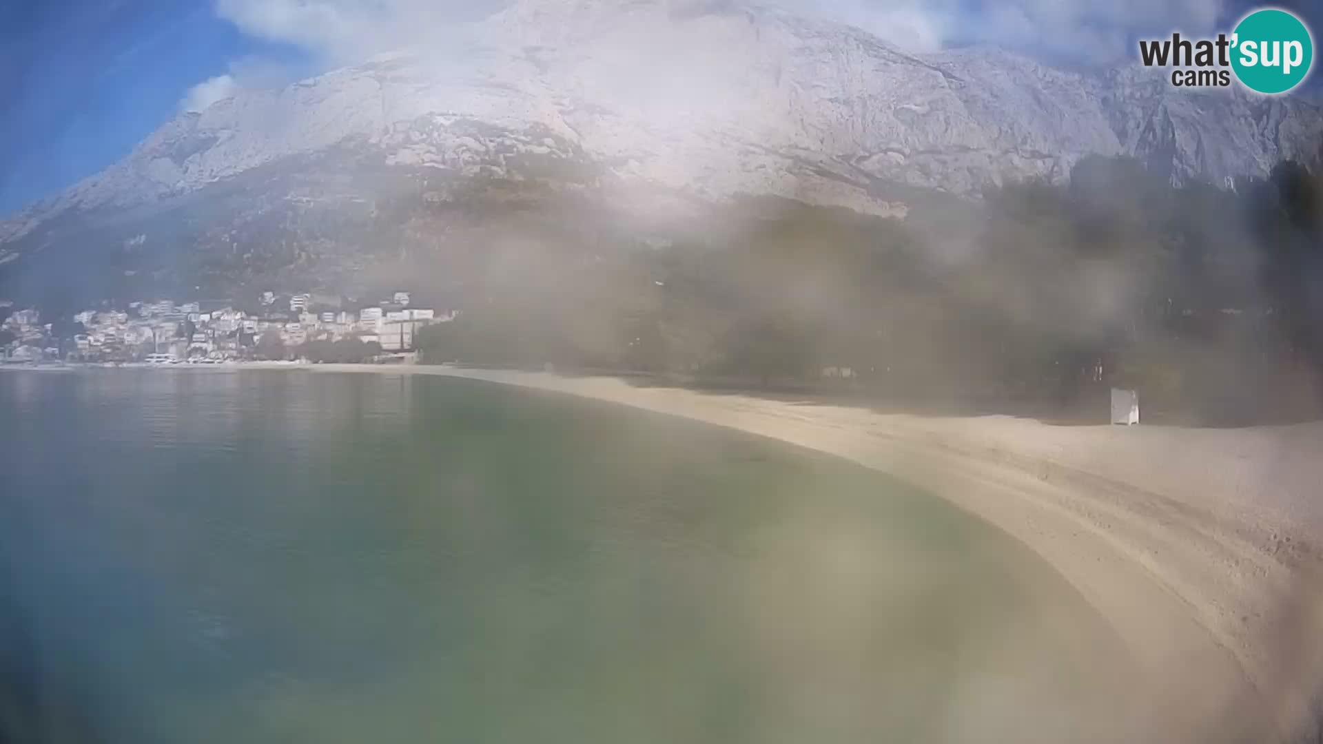 Webcam Live – Baška Voda – Borik, spiaggia Nikolina