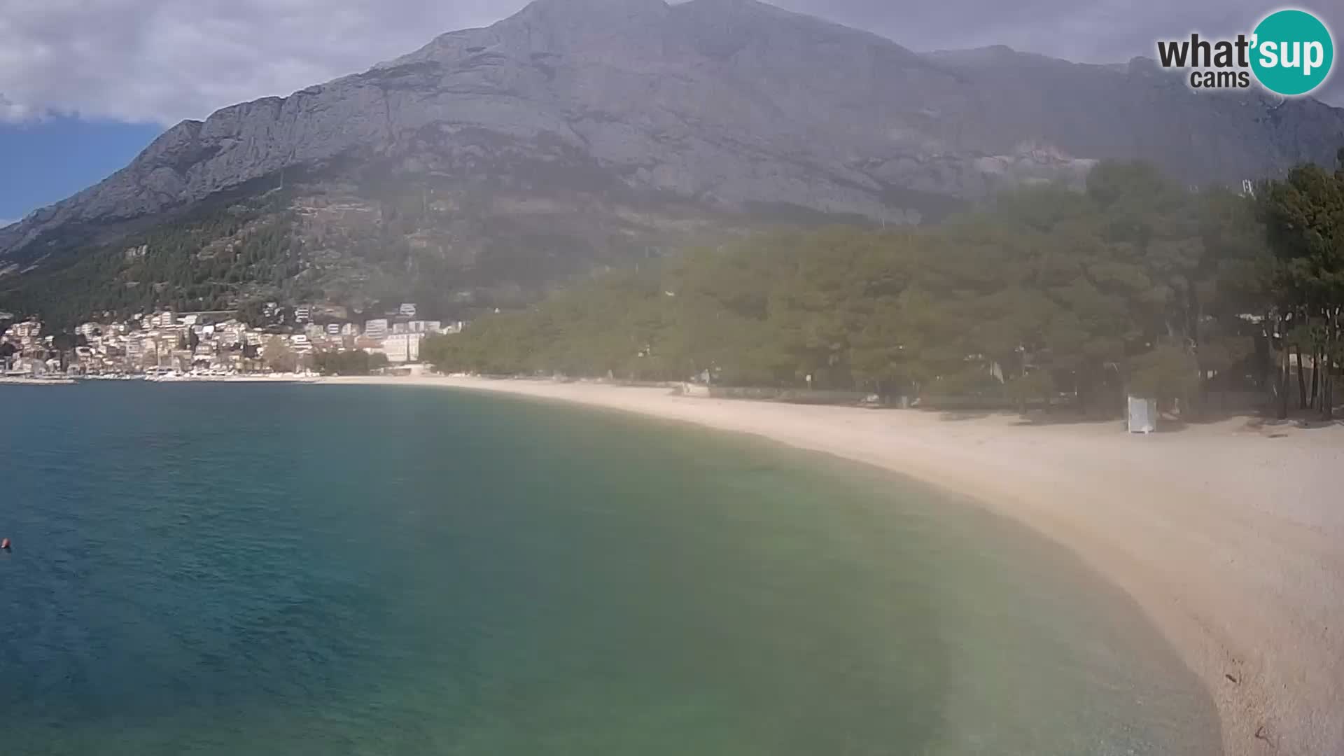 Webcam Basca Voda –  Borik, playa Nikolina