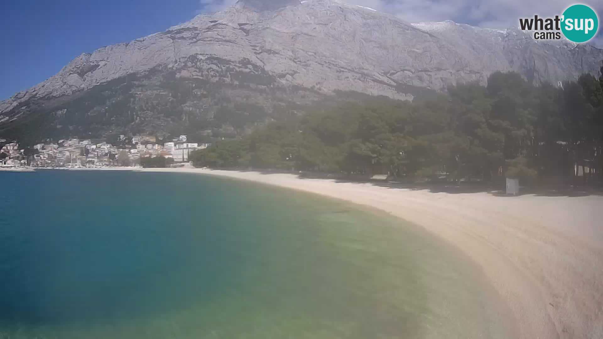 Webcam Baška Voda – Borik, plage Nikolina