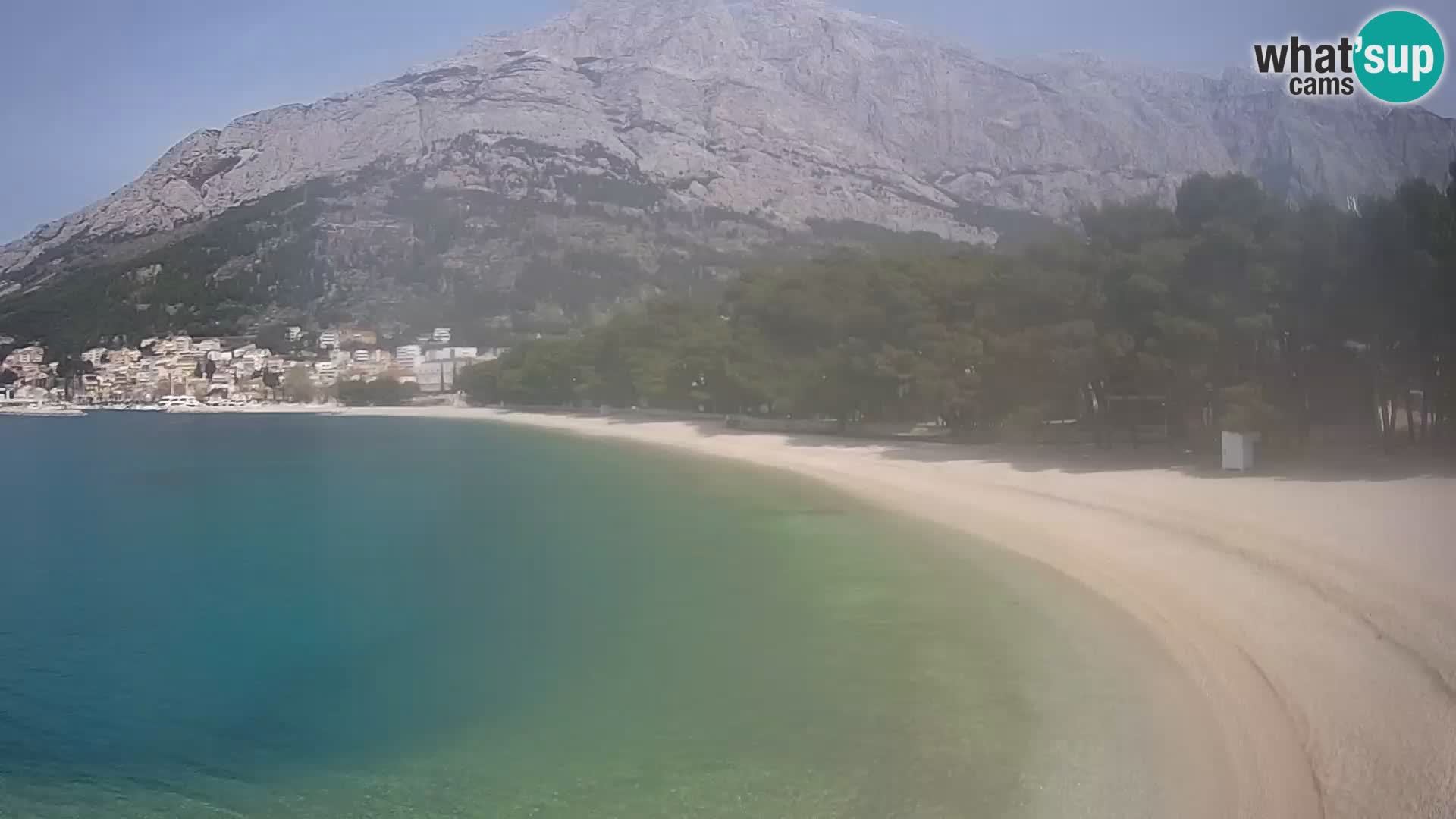 Webcam Baška Voda – Borik, plage Nikolina
