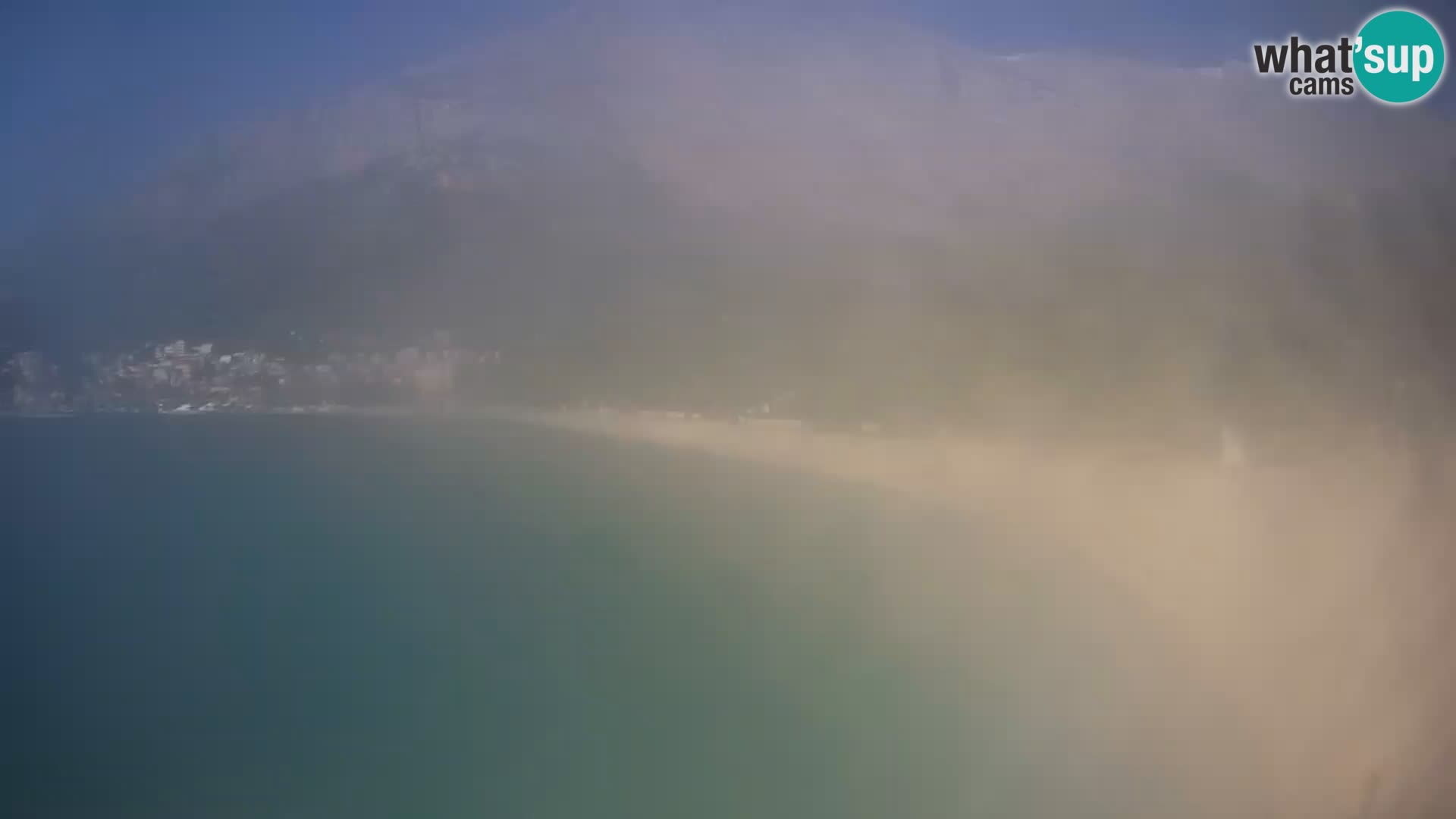 Spletna kamera – Baška Voda – Borik, pogled na plažo Nikolina