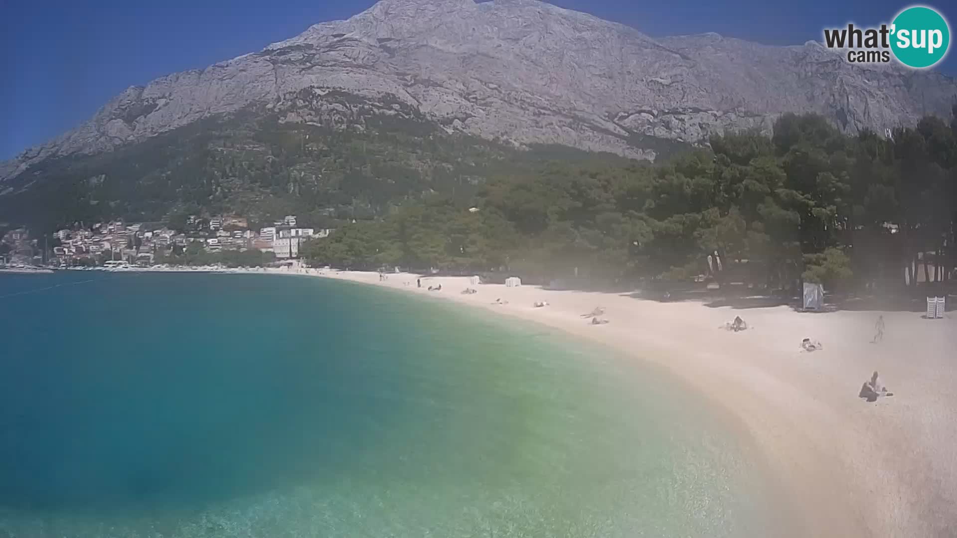 Webcam Baška Voda – Borik, plage Nikolina