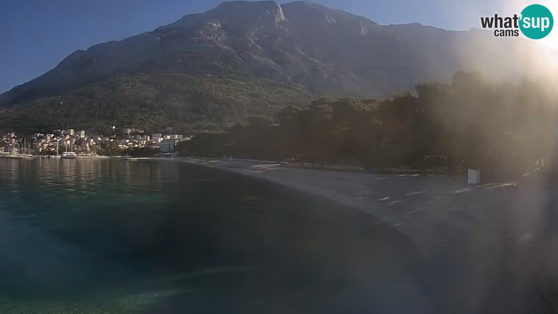 Webcam Live – Baška Voda – Borik, spiaggia Nikolina