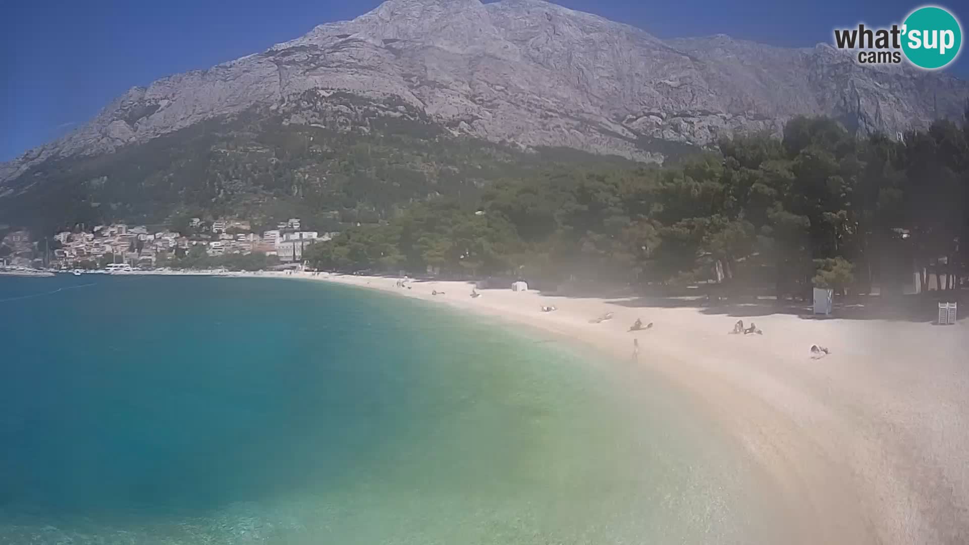 Webcam Basca Voda –  Borik, playa Nikolina
