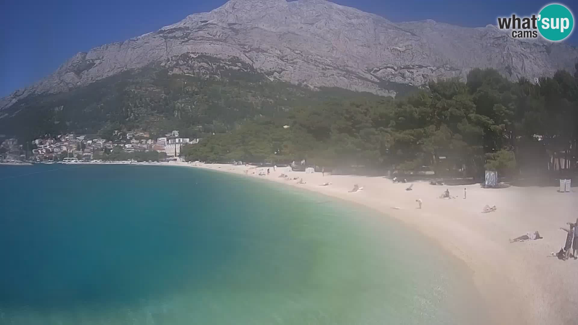 Webcam Live –  Baška Voda – Borik, Nikolina beach