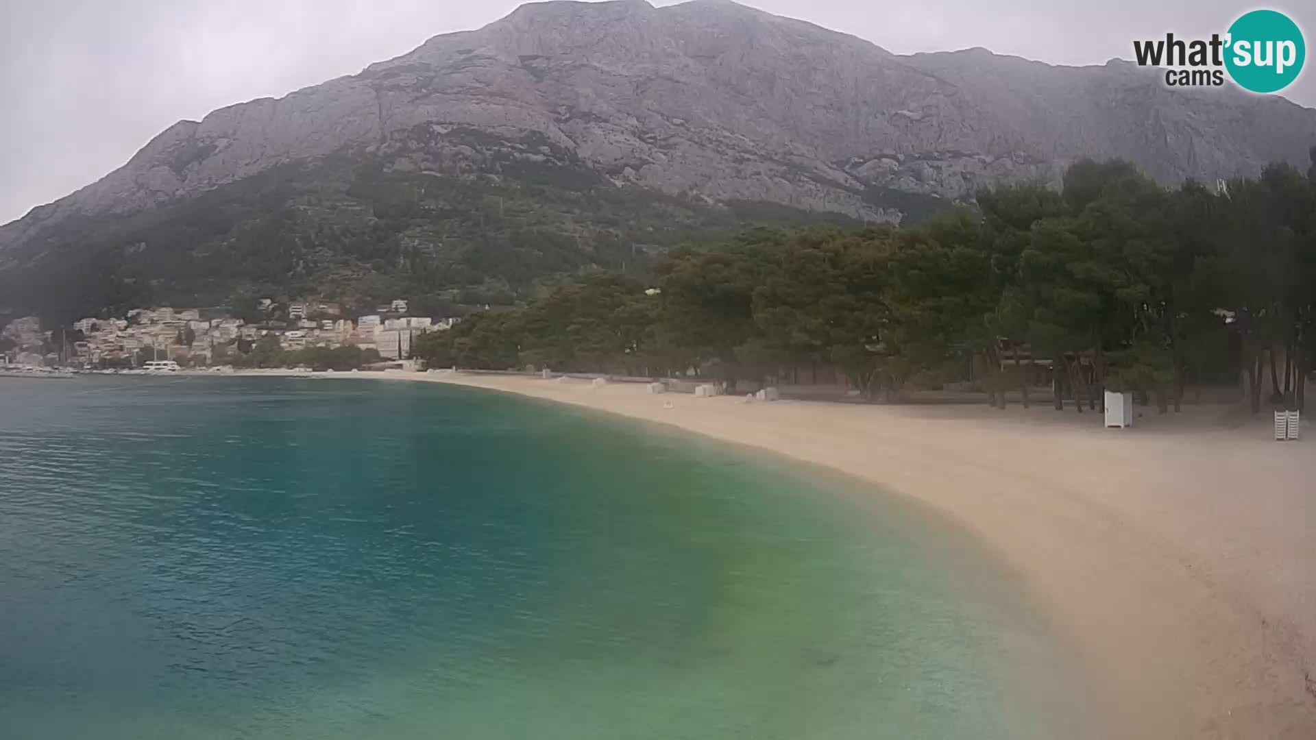 Webcam Baška Voda – Borik, plage Nikolina