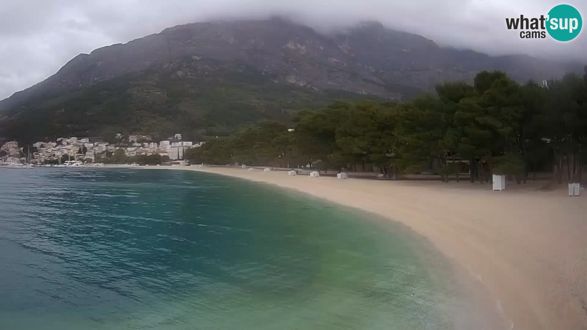 Webcam Basca Voda –  Borik, playa Nikolina