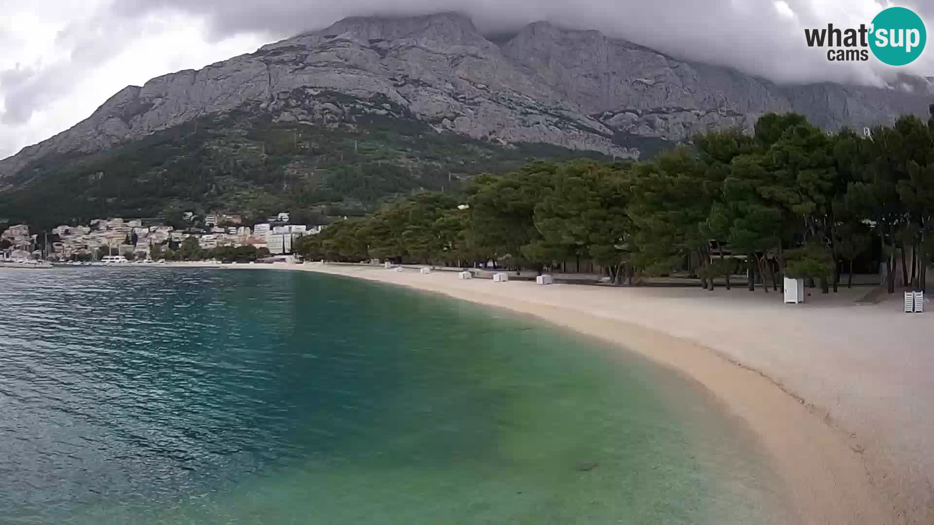 Webcam Baška Voda – Borik, plage Nikolina