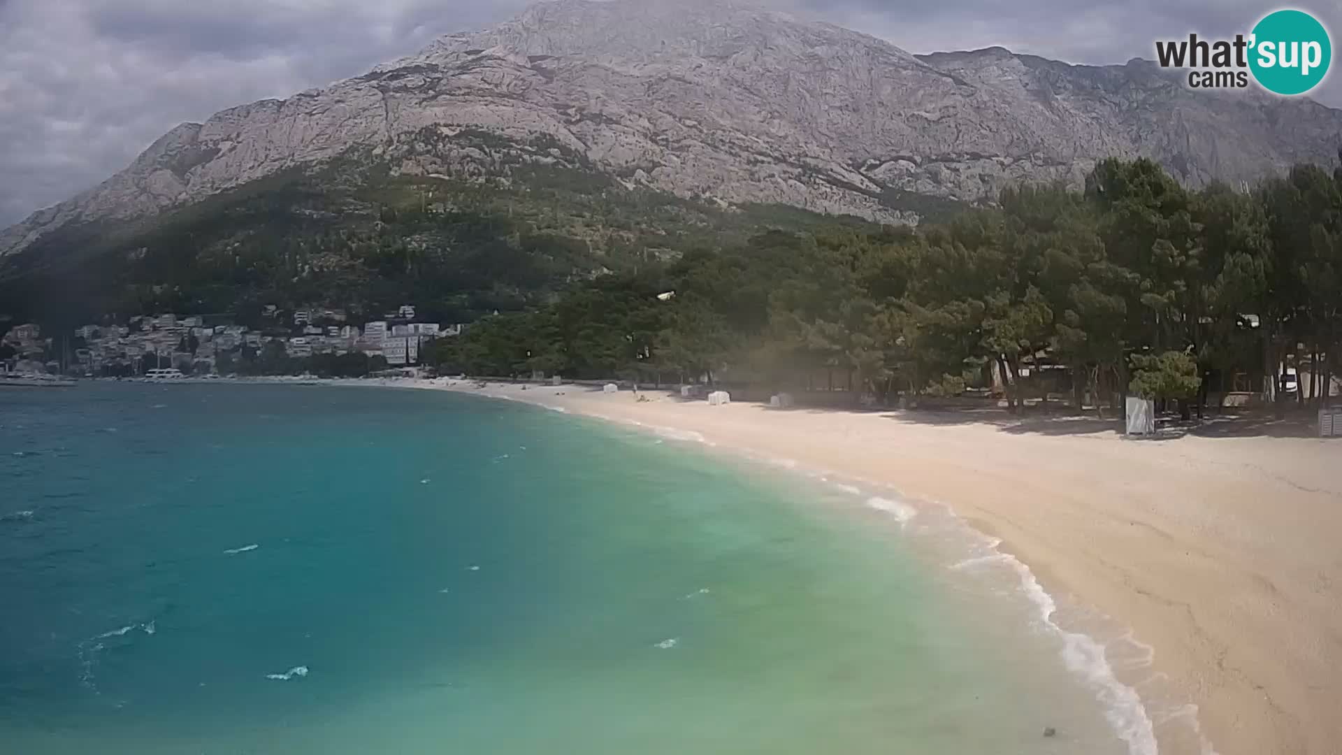 Webcam Baška Voda – Borik, plage Nikolina