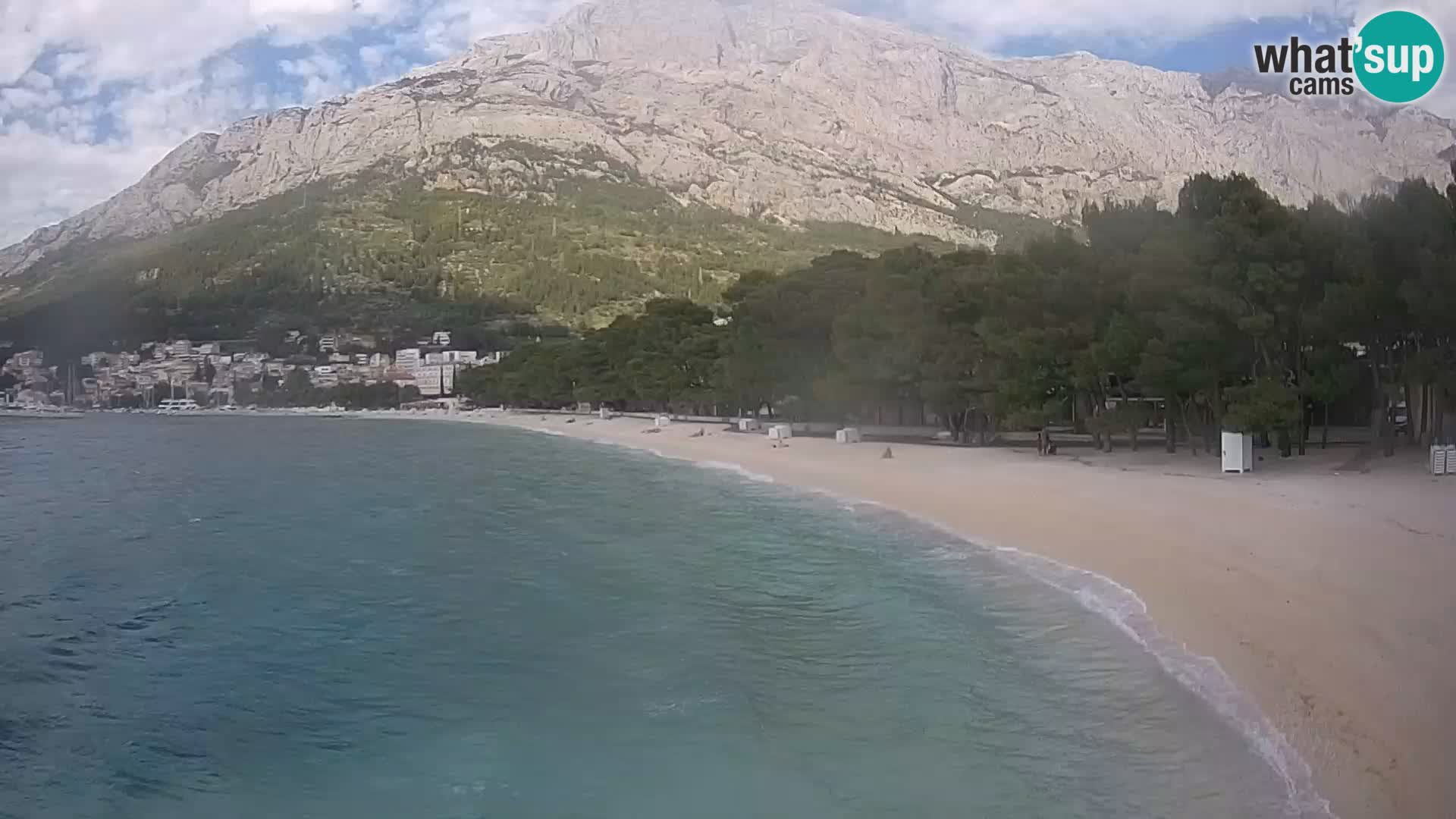 Webcam Baška Voda – Borik, plage Nikolina