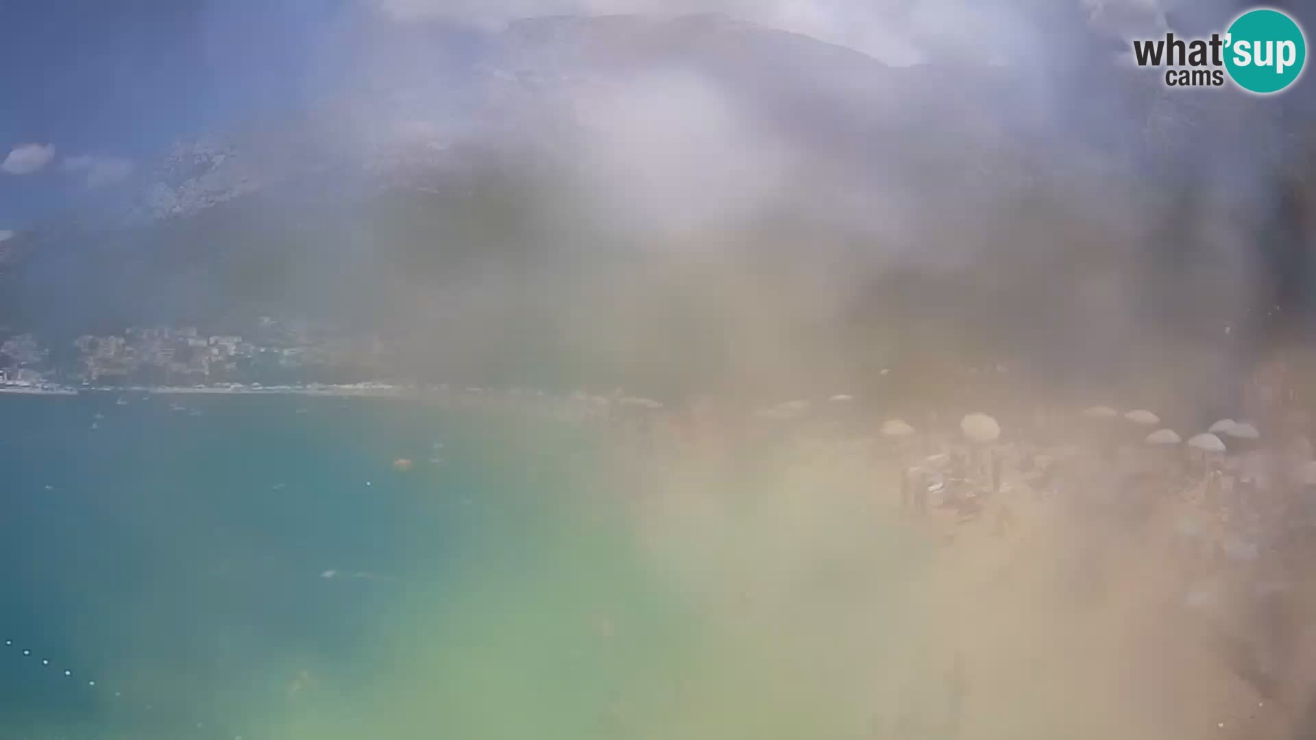 Webcam Live – Baška Voda – Borik, spiaggia Nikolina